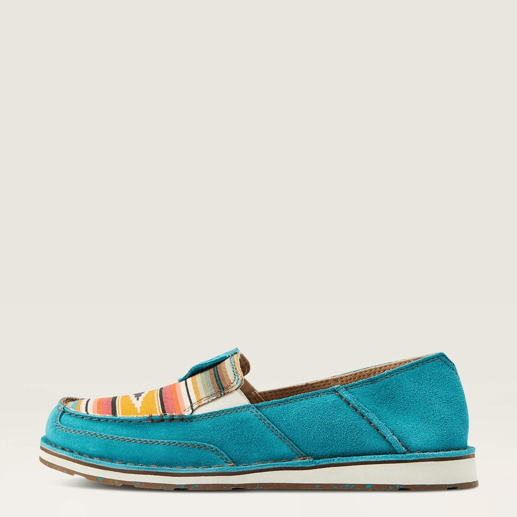 Ariat Cruisers Teal Suede western Slip On Shoes Women’s 8 NEW