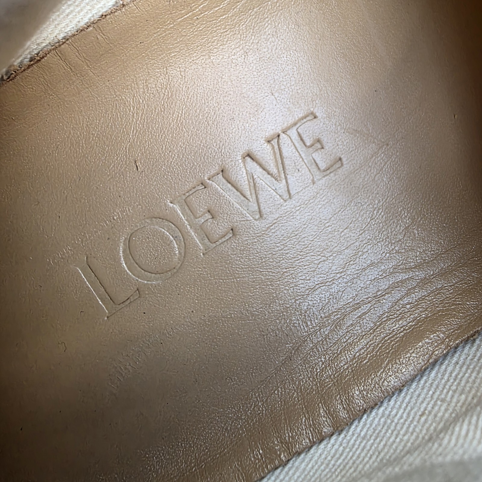 LOEWE ANAGRAM CLOTH TRAINERS SIZE 38 EU, 7.5 US, 5 UK