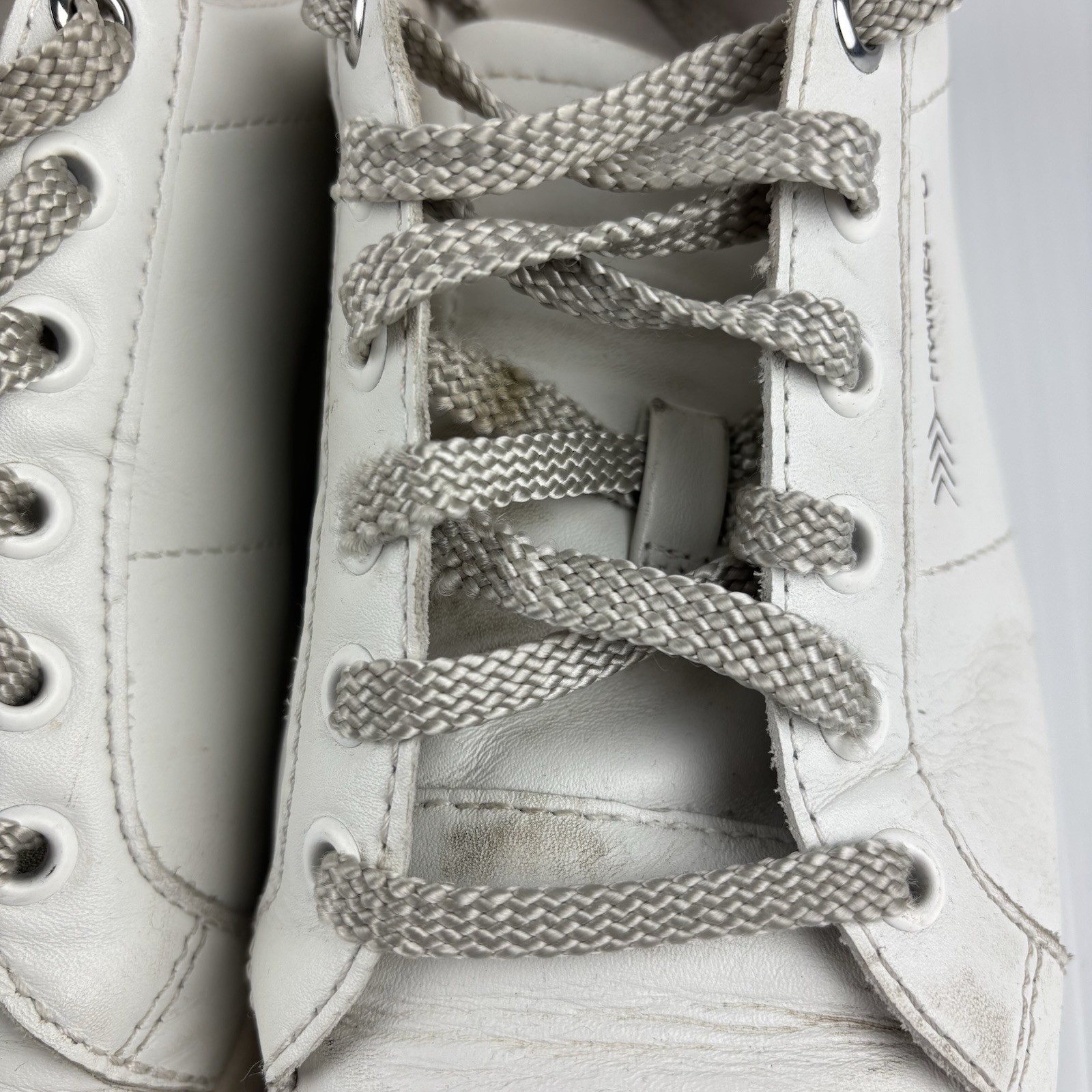 Frankie4 Jackie III Size 8 White Leather Comfort Shoes Designed In Australia