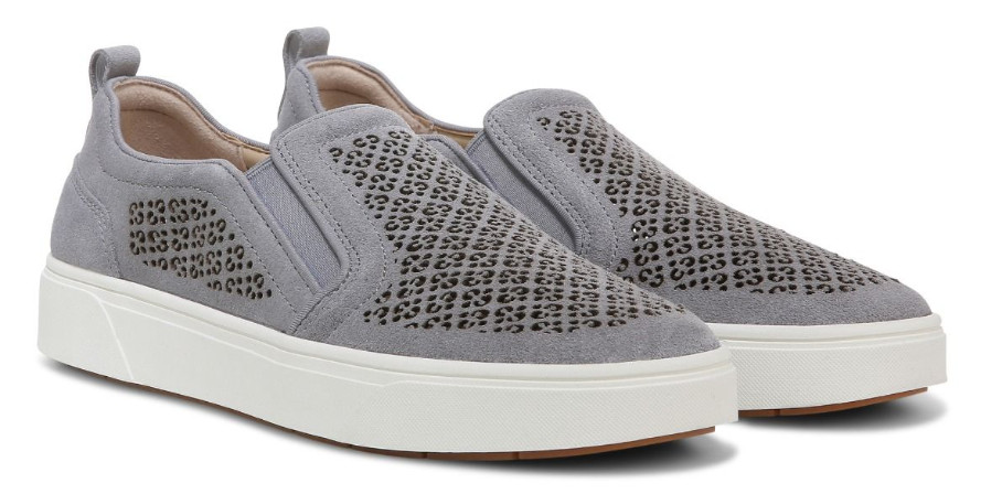 Vionic Kimmie Perf Sneaker Slate Leather Women’s sizes 5-11/NEW! MEDIUM