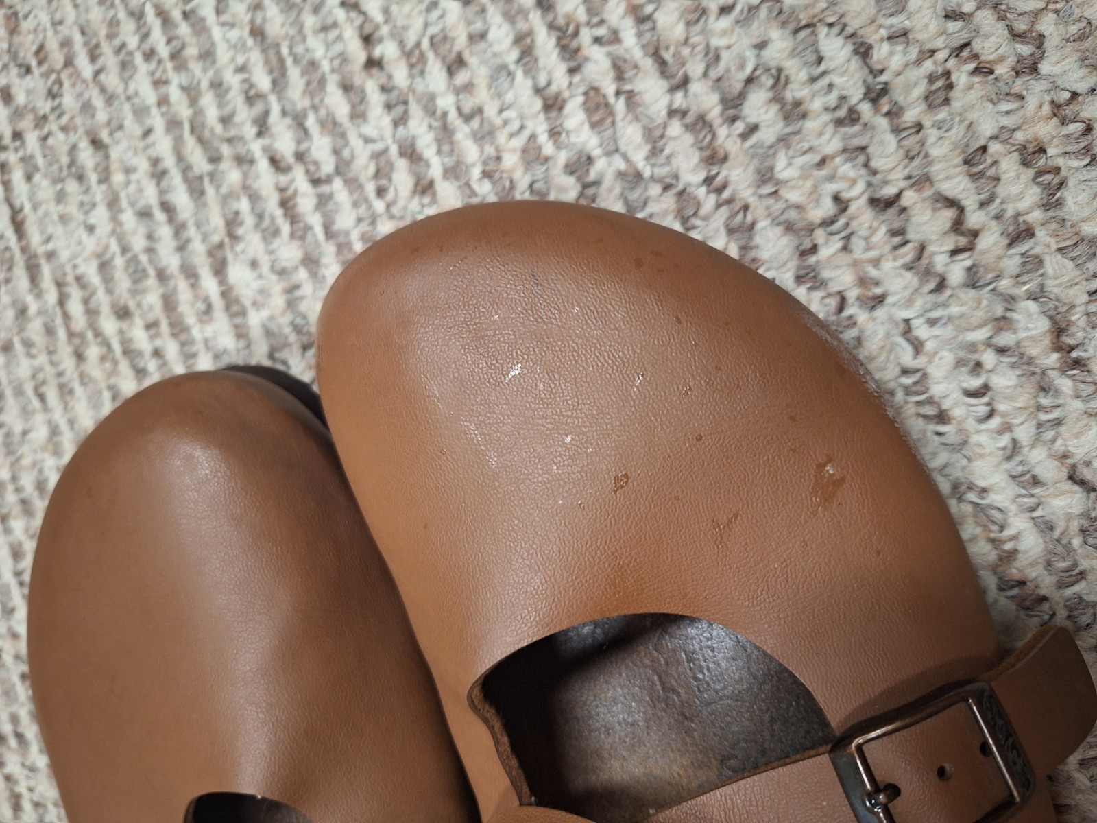 Birkenstock Betula 260 Brown Clogs Well Worn Distressed