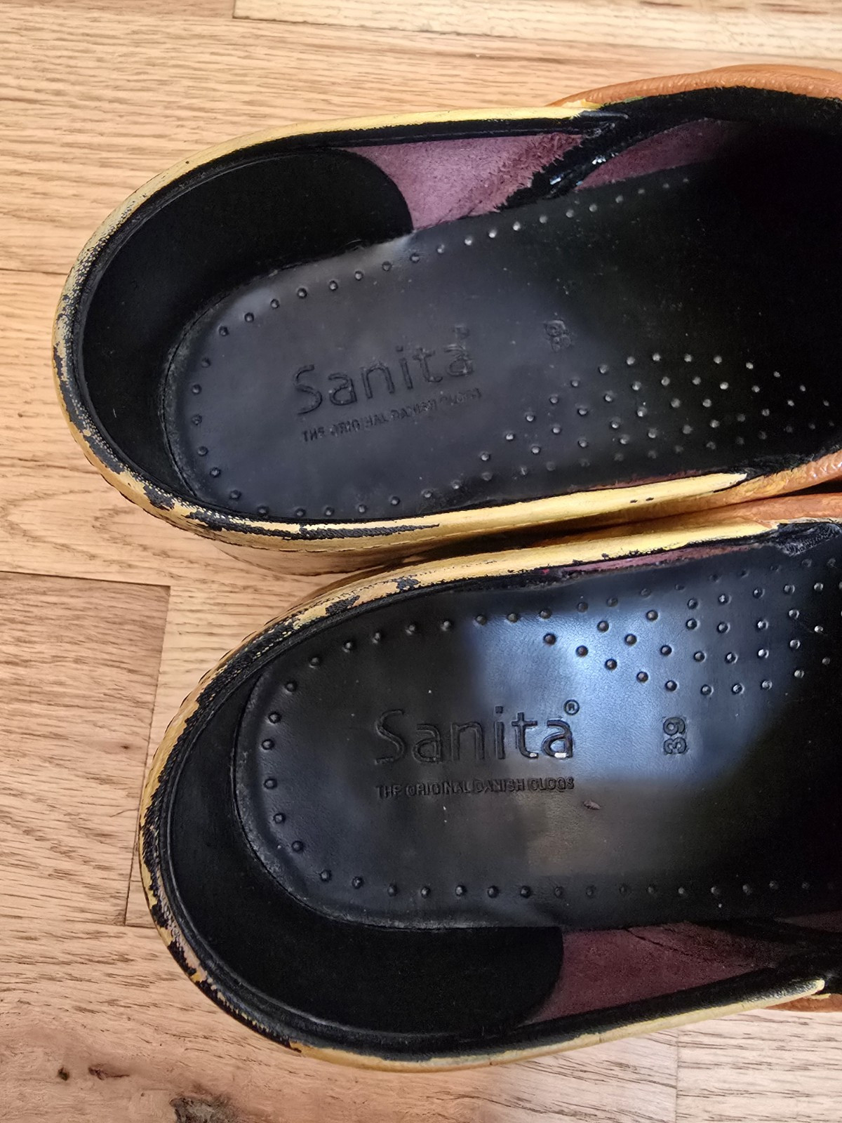 Sanita The Original Danish Clog Hand Painted Clogs Size 39 EUR / 8 USA