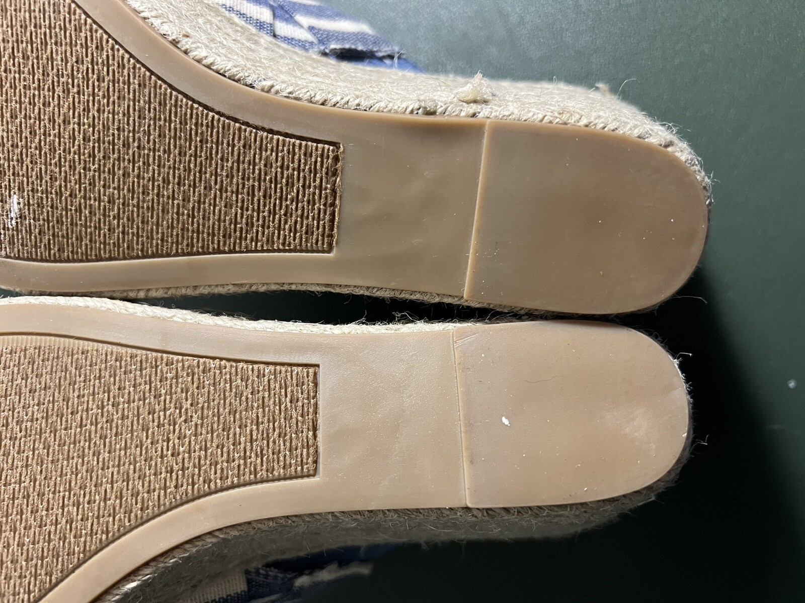 LONDON FOG Womens Heidi Espadrille Wedge Sandals w/ Knotty Bow Detail Size 9.5M
