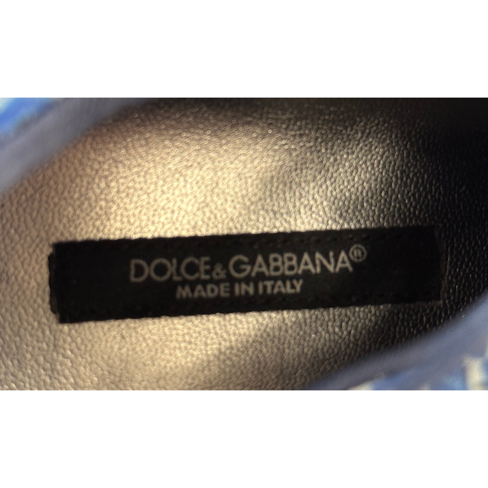 Dolce & Gabbana Leather Pony Hair Sneakers Majolica Design Lace Up Shoes Sz. 38