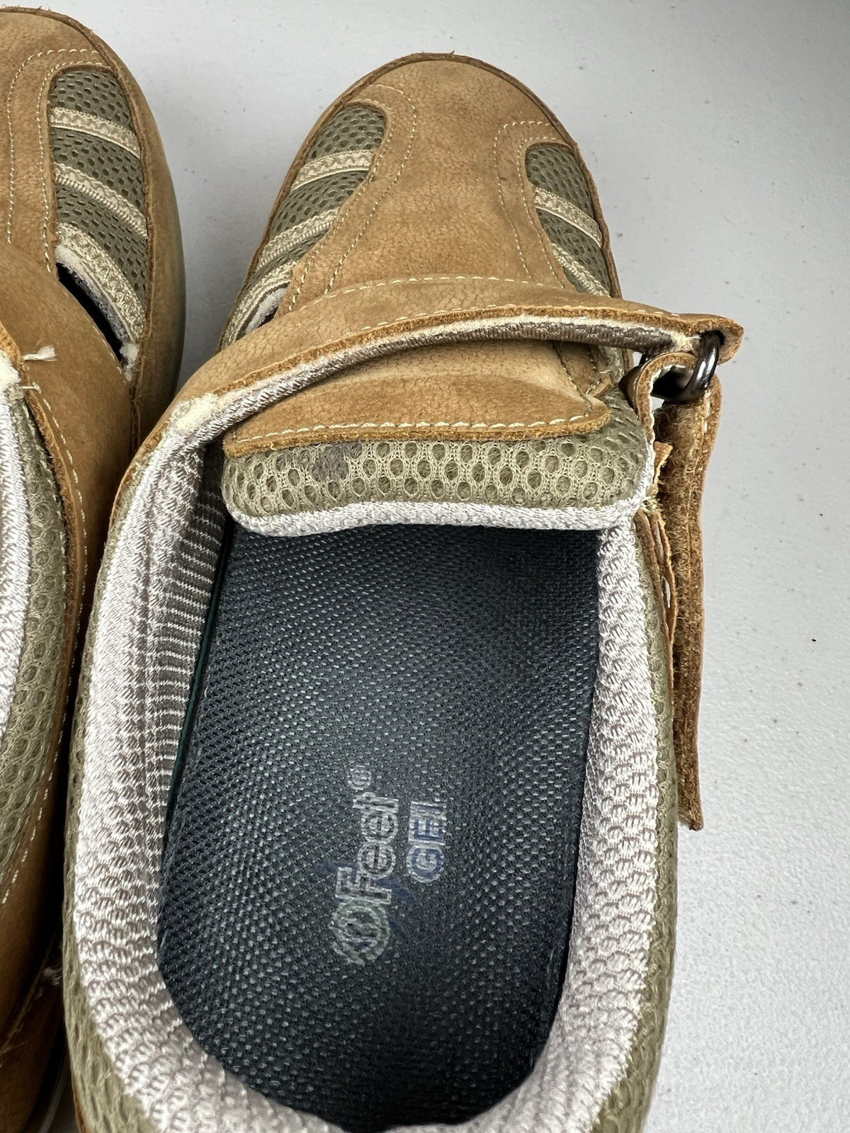 Orthofeet Sarasota Beach Tan Comfort Walking Shoes Womens Sz 11 WIDE Orthopedic
