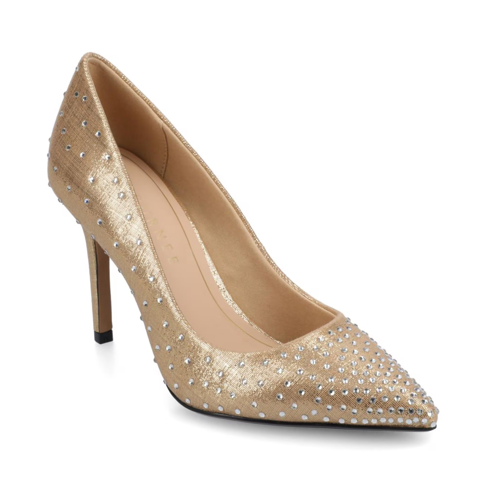 Women’s Journee Collection Venus Pointed Toe Stiletto Pumps Gold
