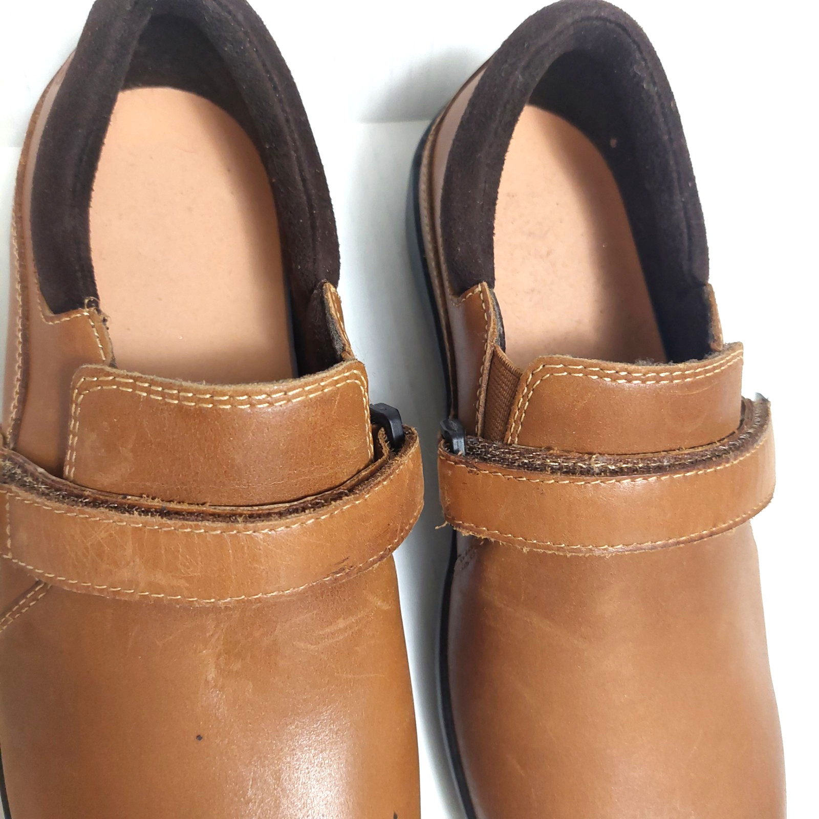 Anodyne Women’s Cognac Brown Slip On Shoes 7M No. 51 W051-23-W-070 Hook & Loop
