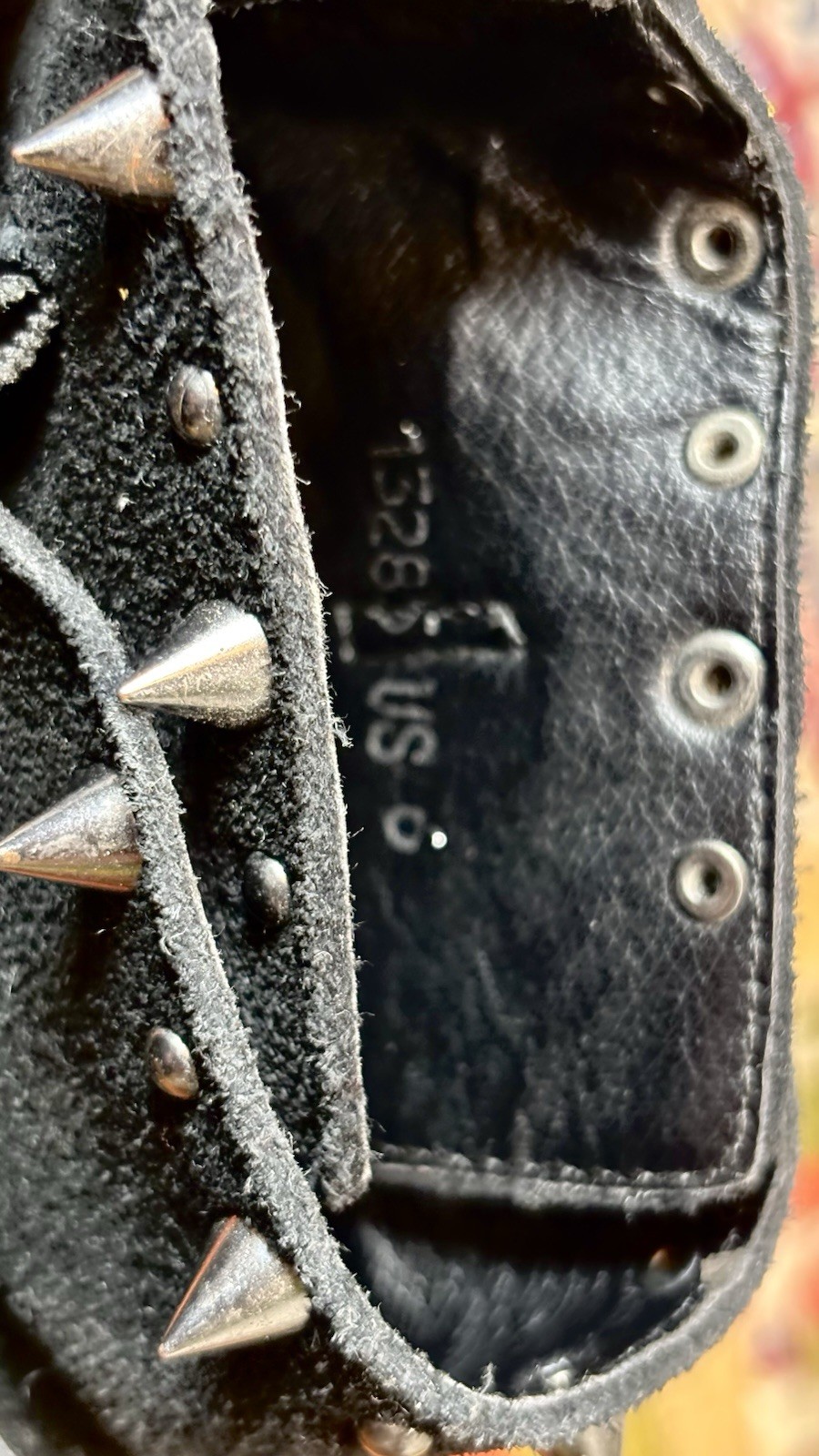 T.U.K Creeper Genuine Suede Leather goth punk alt Studs Women’s Boot US 6 EU 37