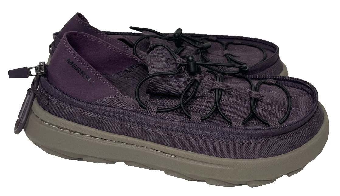 Merrell Hut Moc 2 1TRL Womens 8 Purple Ripstop Nylon Zip Packable Slip On Shoes