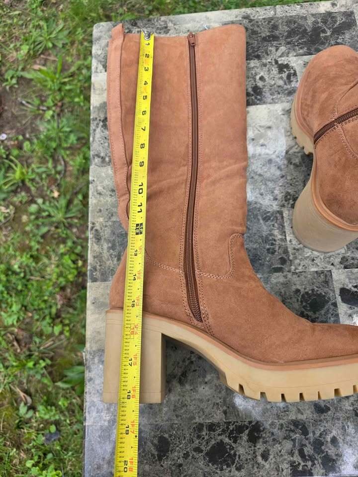 Faux Suede Knee-High Boots – Size 8 – BRAND NEW (No Box)