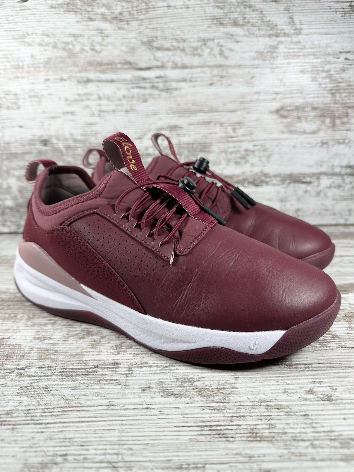 Women’s Clove Drawstring Slip On Nurses Shoes Royal Maroon Sz 7 Athletic EUC!