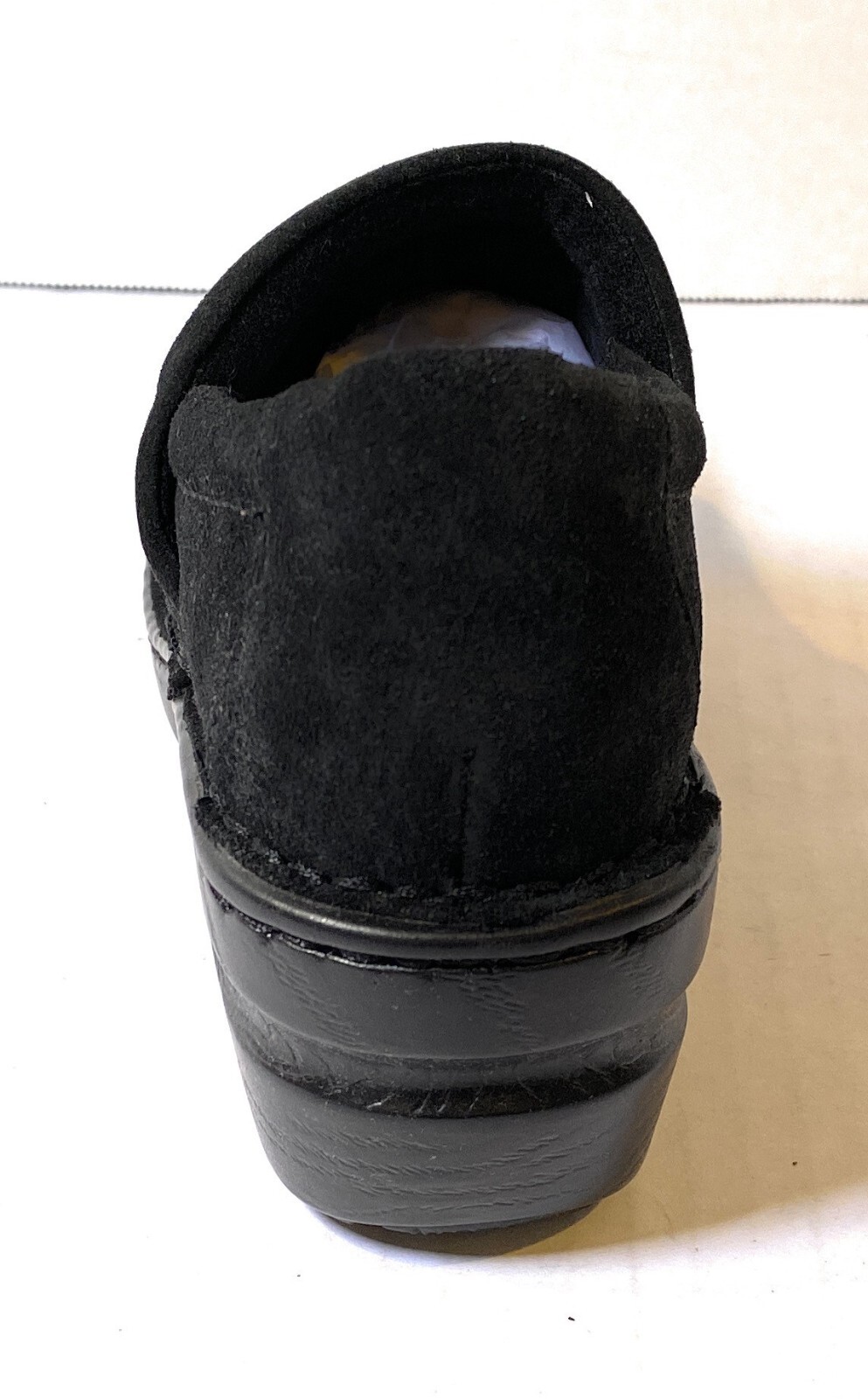 B.O.C. Women’s Peggy Suede Clog Shoes Black/Silver Met Suede Variety Sizes