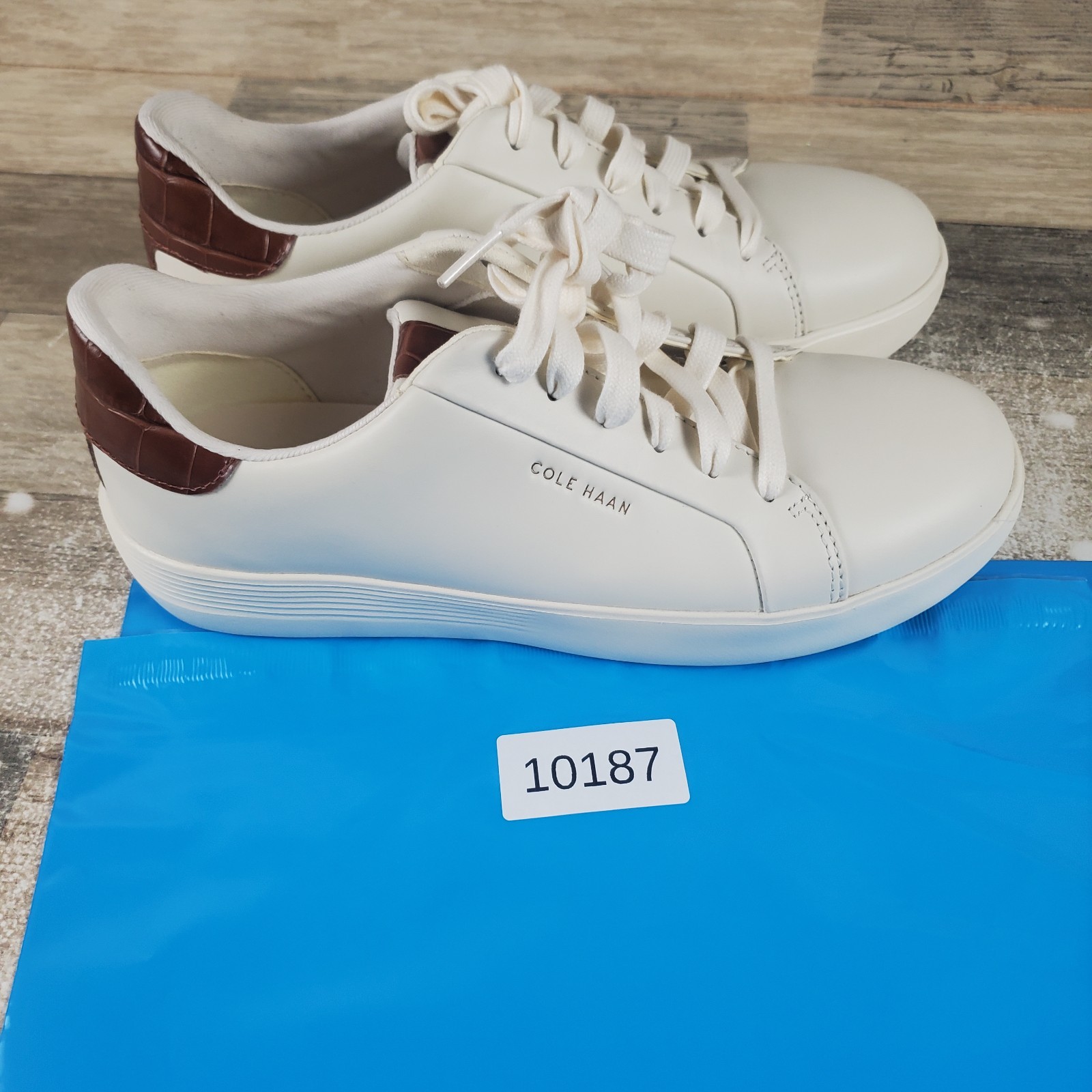 Cole Haan Grand Crosscourt Joy Womens Shoes Sz 8 B White Leather Slip On Sneaker
