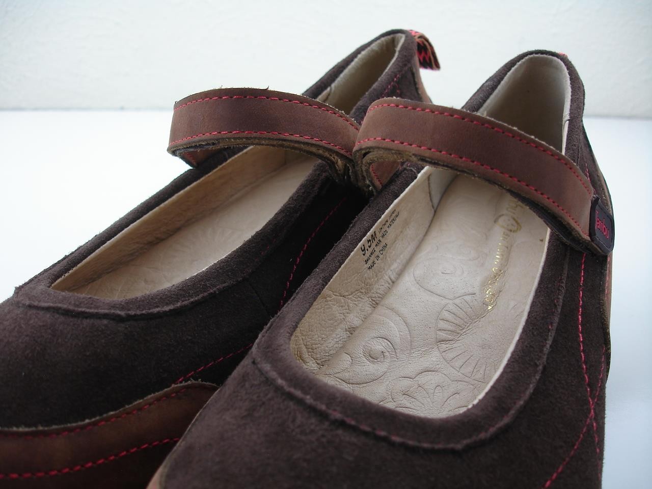Women’s 9.5 M Jambu All Terra Formosa Mary Jane Brown Suede Leather Shoes Wedge