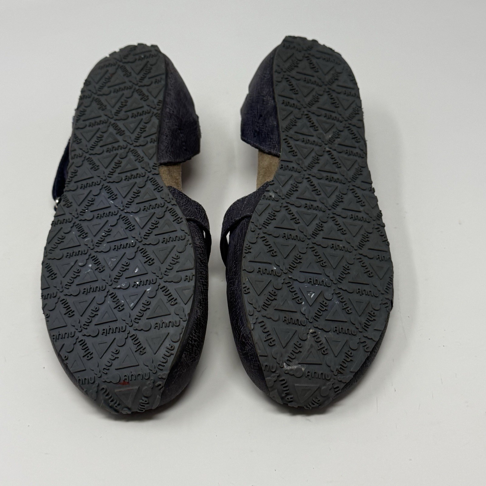 Ahnu Tullia II Mary Jane Shoes Womens 7.5 Blue Leather Casual Comfort Flats
