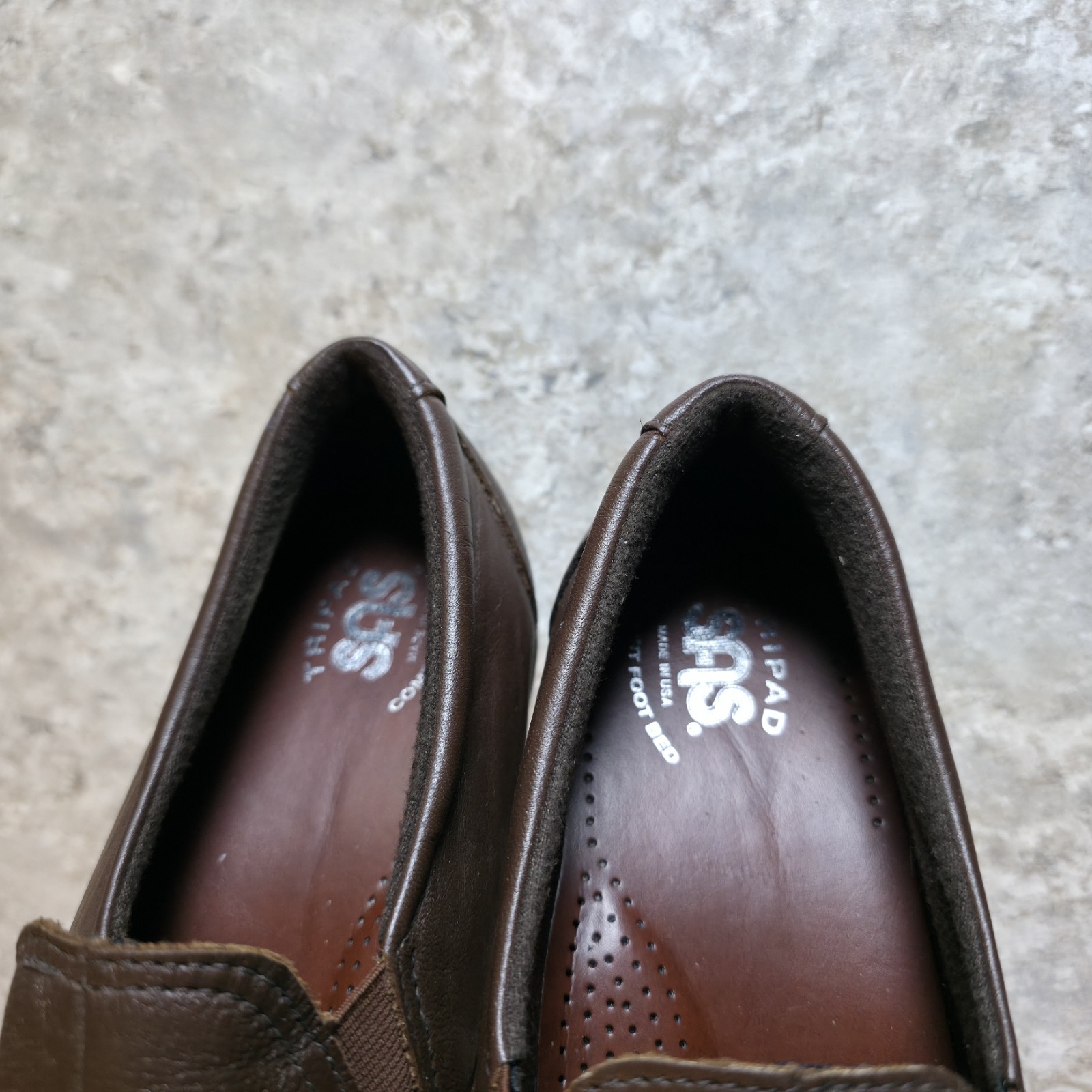 SAS Women’s Dream Tripad Comfort Slip-On Loafer Brown Leather Shoe Size 9.5 New