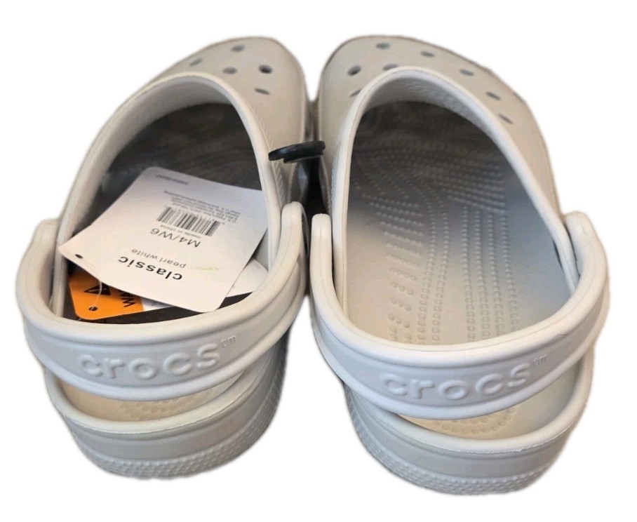 Crocs – Classic Pearl White Clogs Men’s 4/Women’s 6