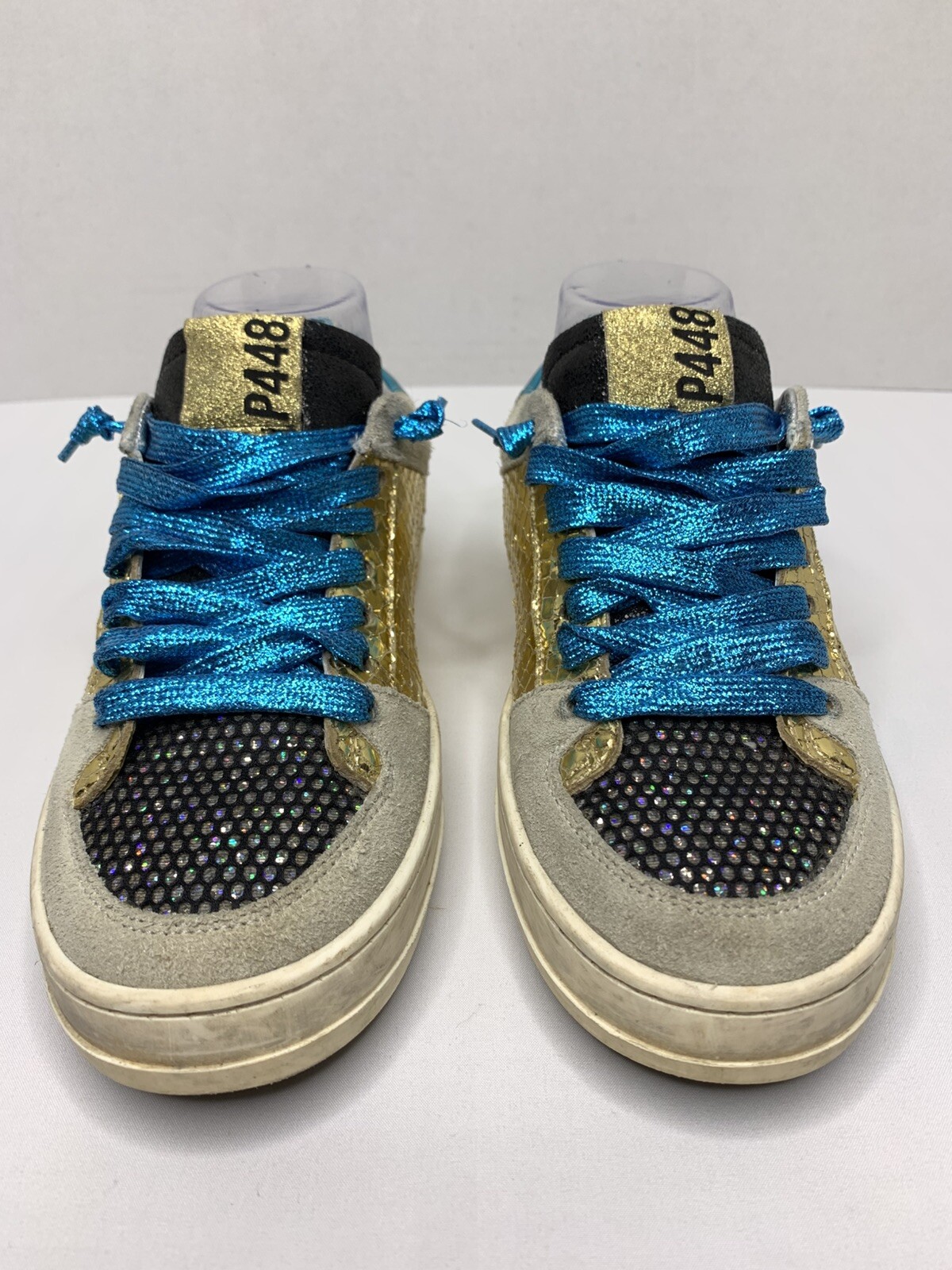 P448 Queens You Can Surf Later Metallic Low Top EU37 Sneakers P81