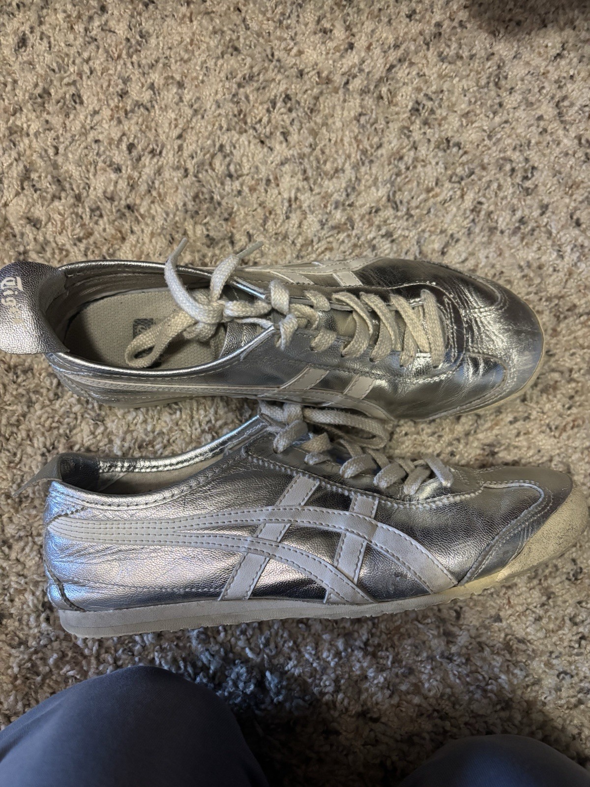Silver Chrome Onitsuka Tiger Mexico 66 Men’s 6.5