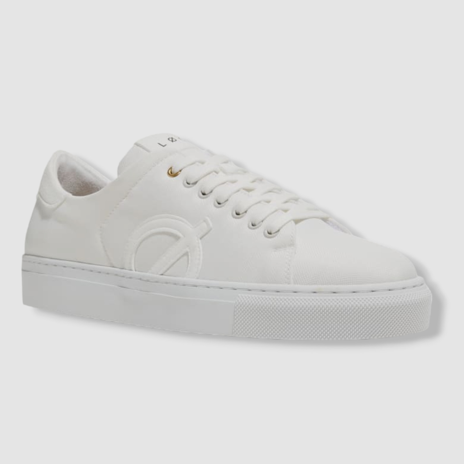 $185 Loci Women’s White Nine Vegan Low-Top Court Sneakers Shoes Size 39 EU/8 US