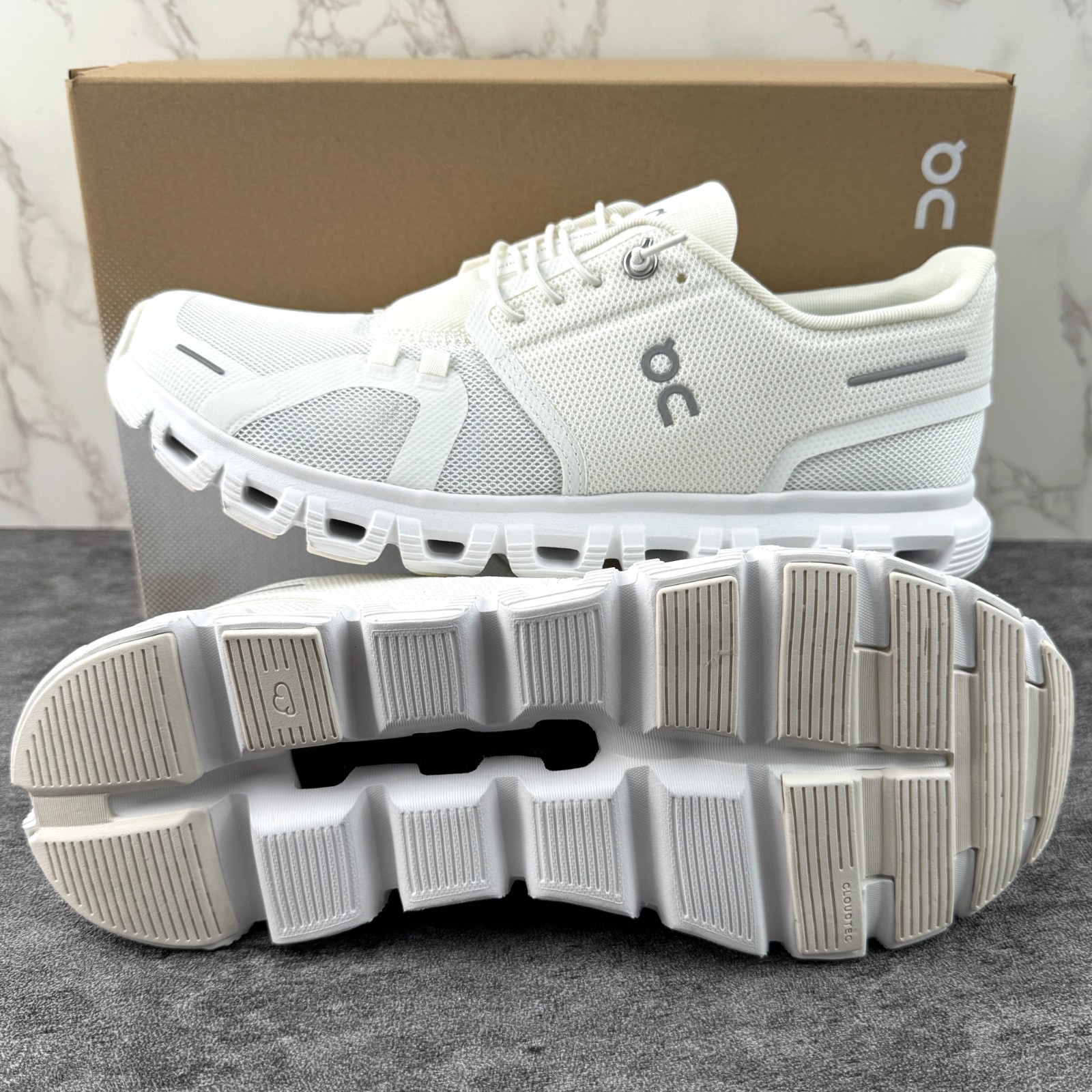 NEW On Cloud 6 Women’s Running Shoes White|White US 6-9.5 3WF10061200