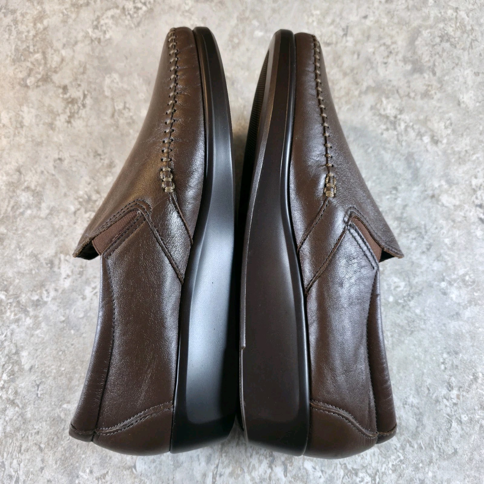 SAS Women’s Dream Tripad Comfort Slip-On Loafer Brown Leather Shoe Size 9.5 New
