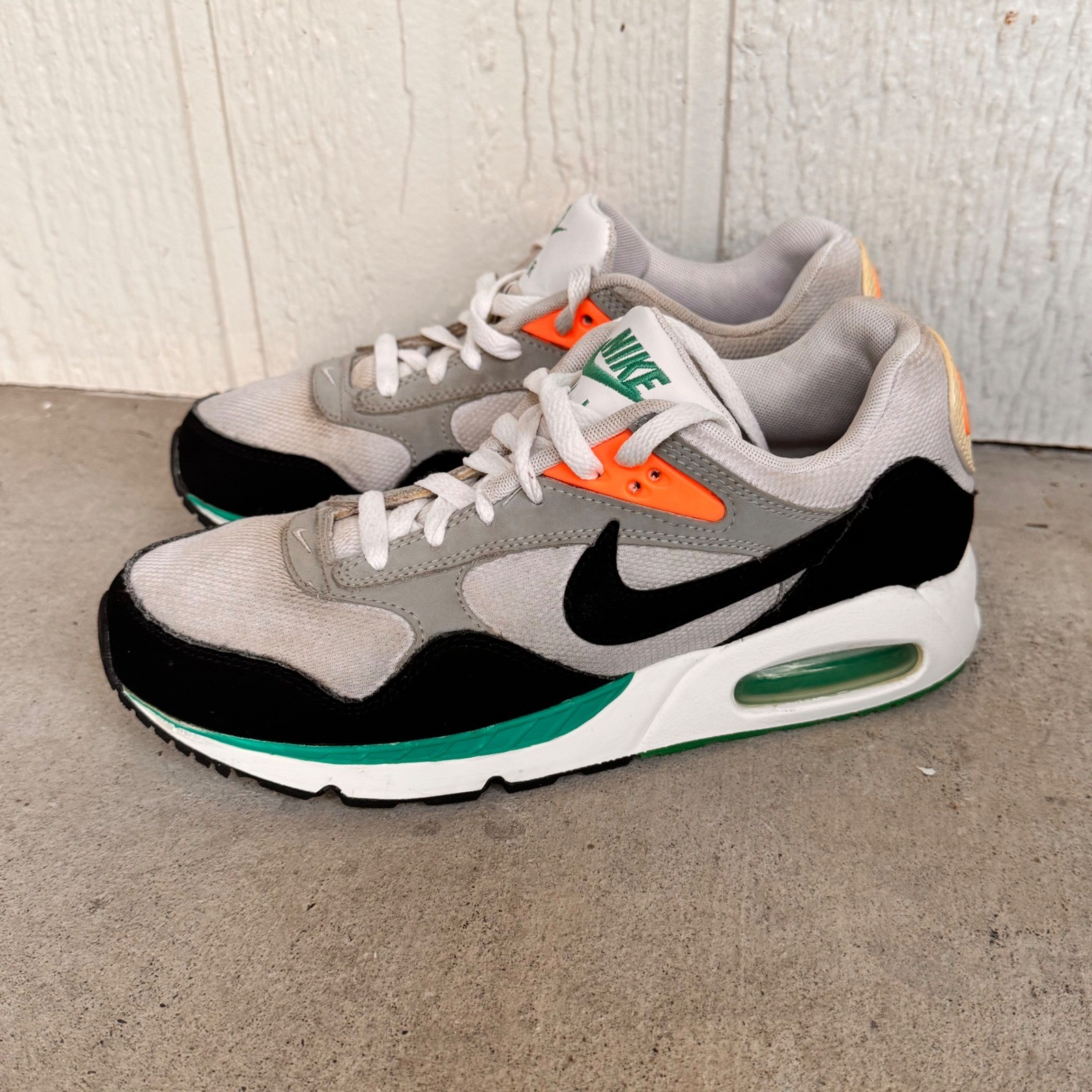 Nike Air Max Correlate Womens Size 9 Casual Sneakers Gray Black Green Orange