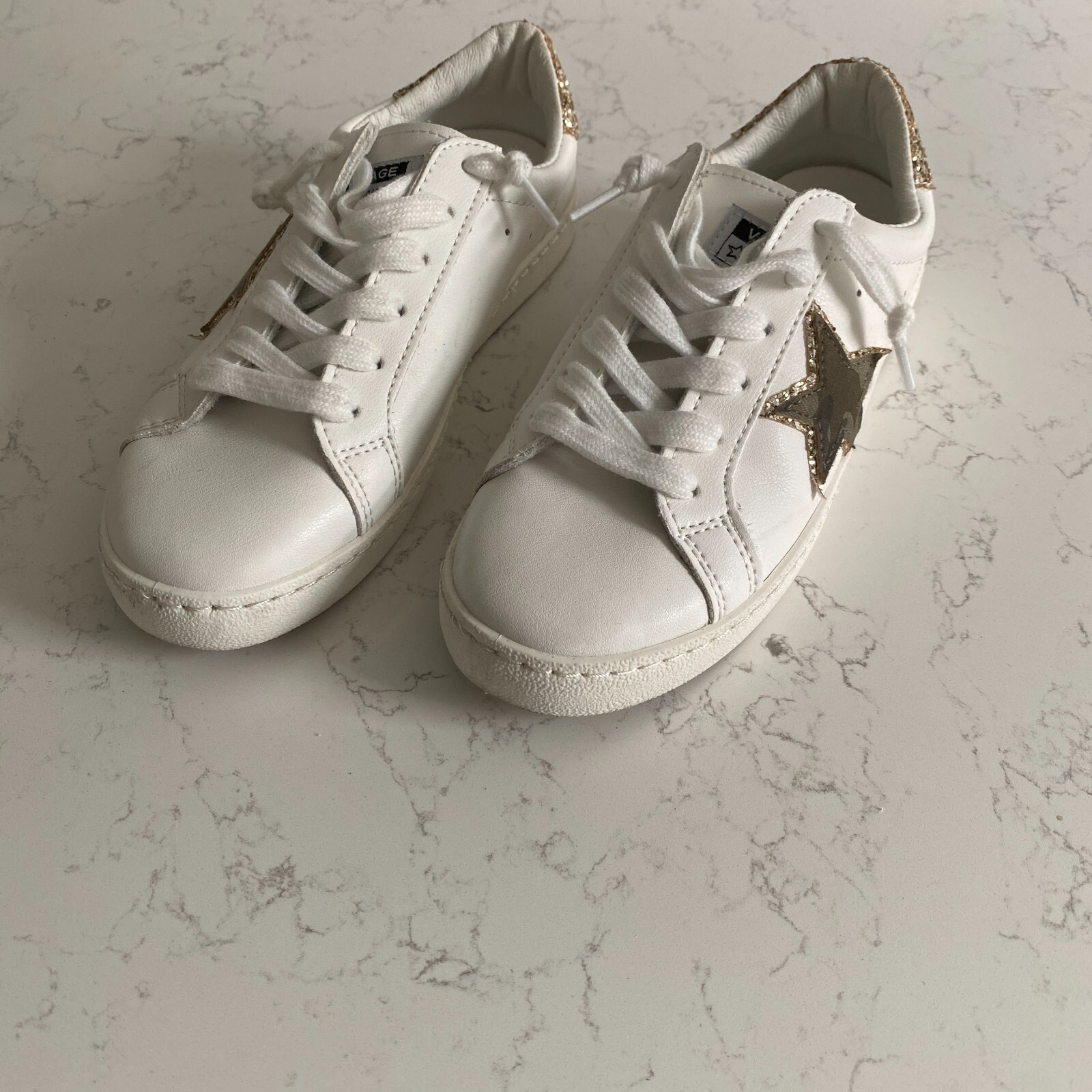Vintage Havana Bianca White Camo Multi Women’s Sneakers Size 5.5 Fall Luxury