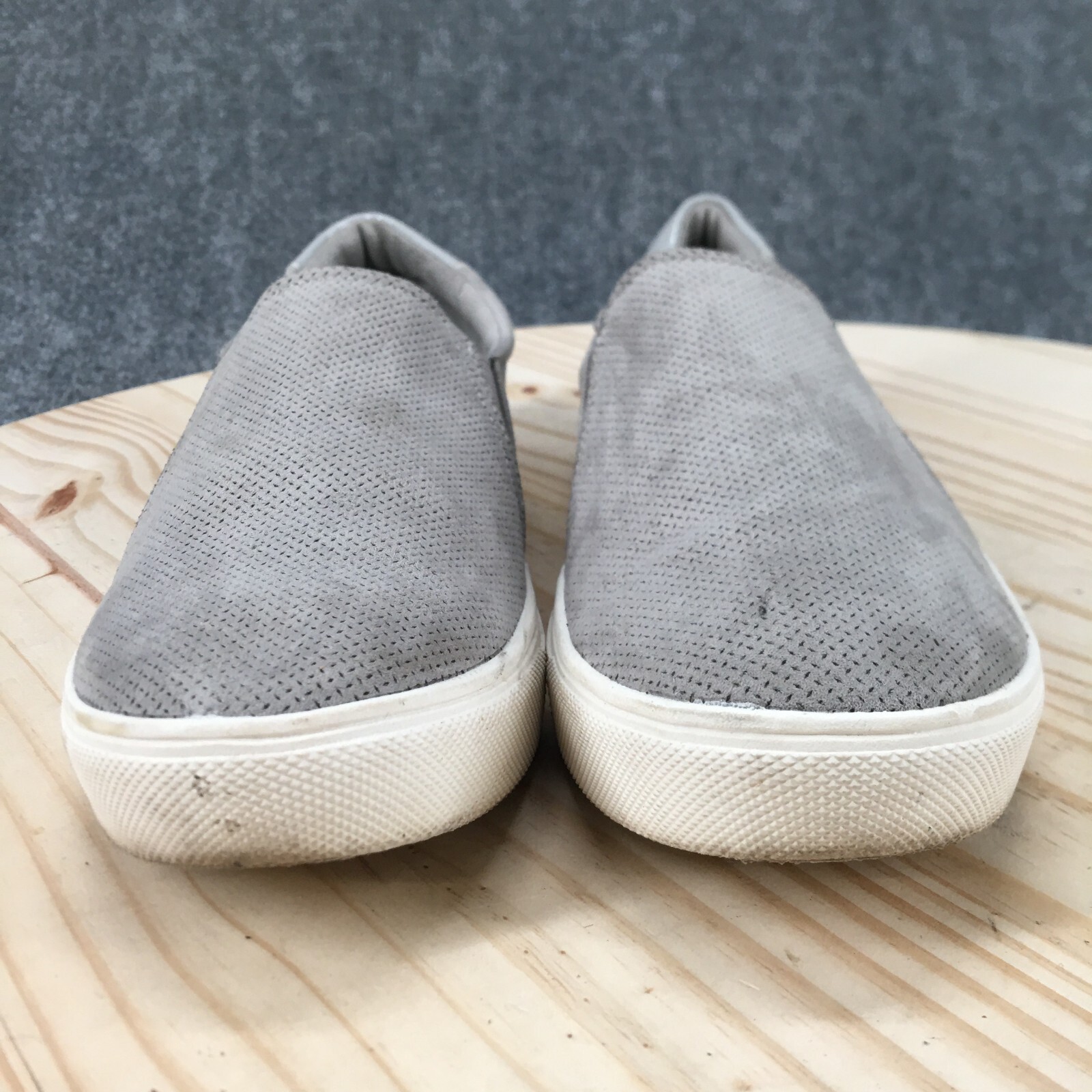 Dr Scholls Shoes Womens 7.5 W Nova Slip On Sneakers Gray Comfort Round Toe Low