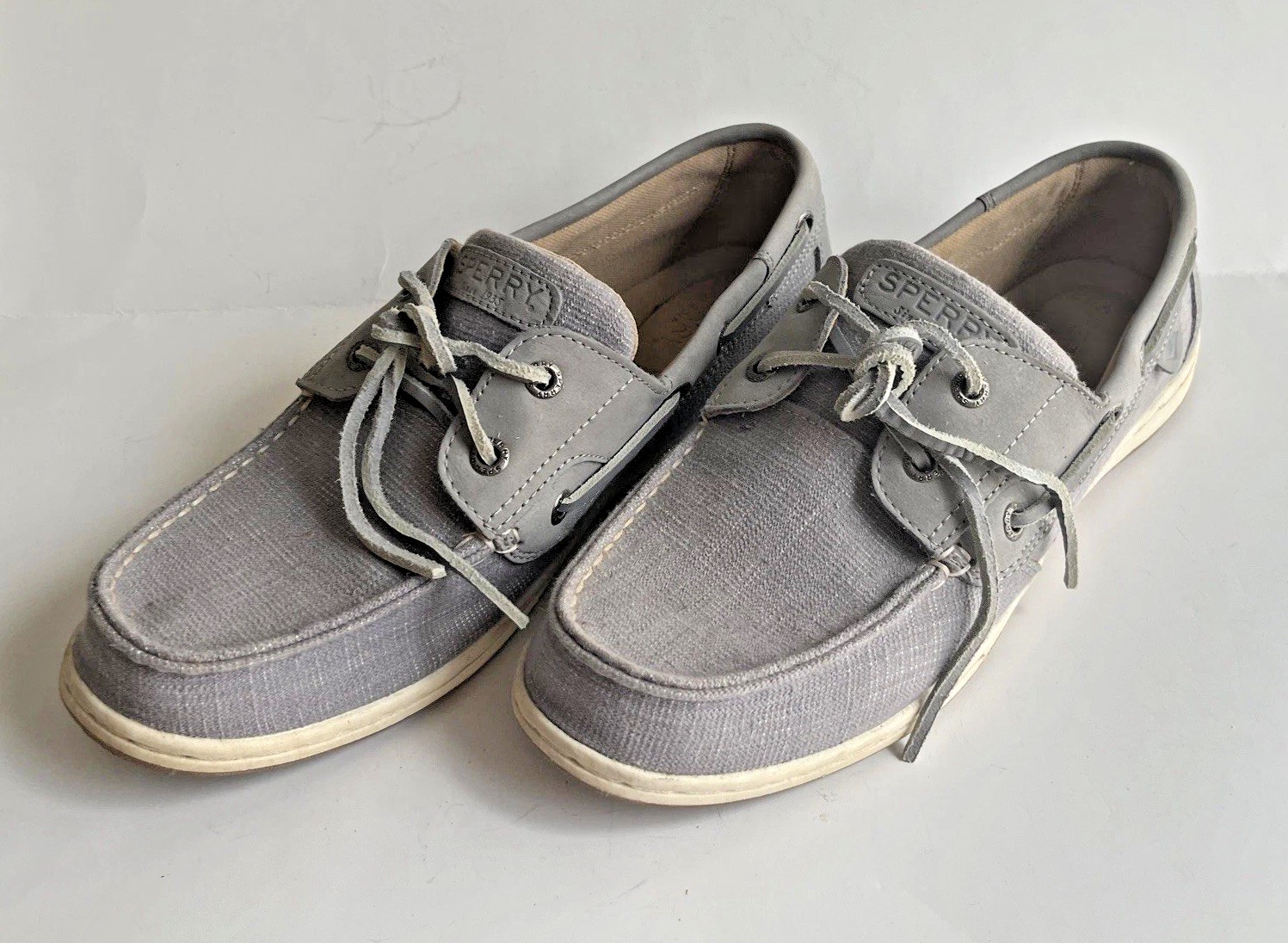 Sperry Koifish Grey Boat Shoes Women’s Sz US 9 EU 40 Good Condition
