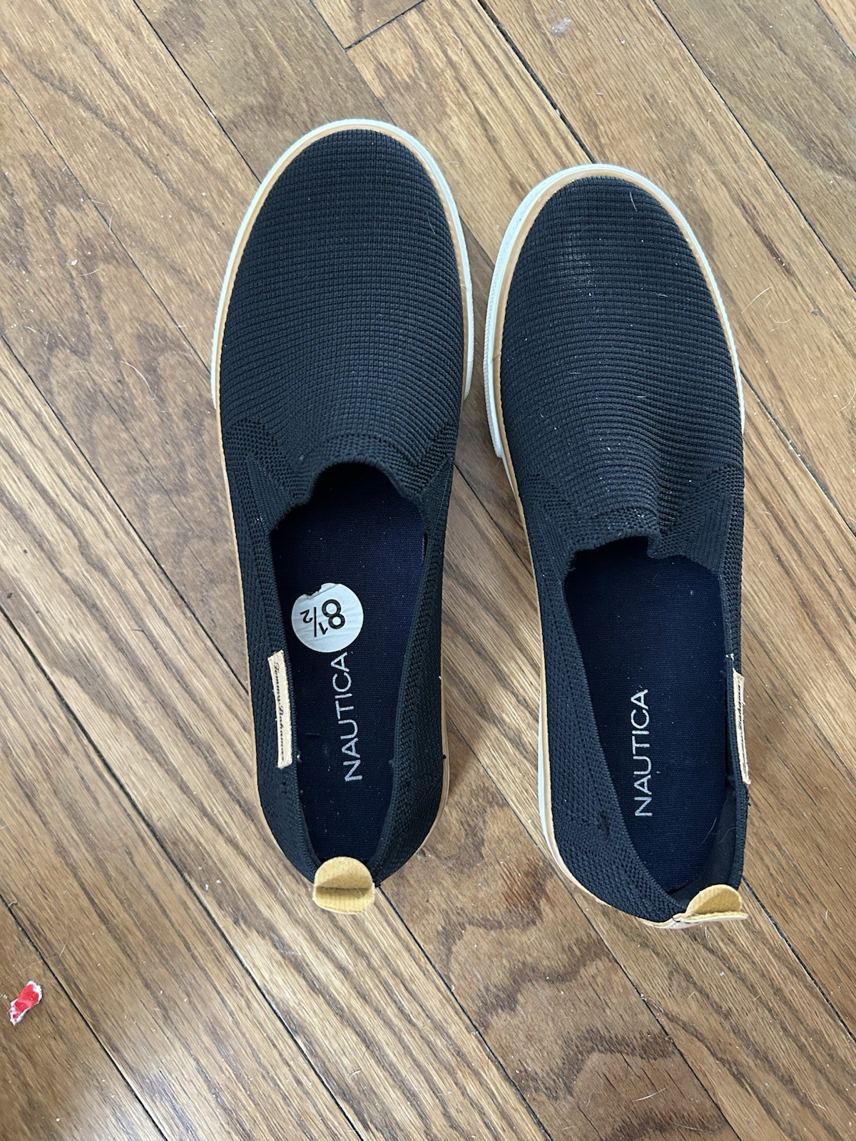 Nautica “Tommy Bahama” Slip On Shoes Sz 8.5 M Black Textile Upper