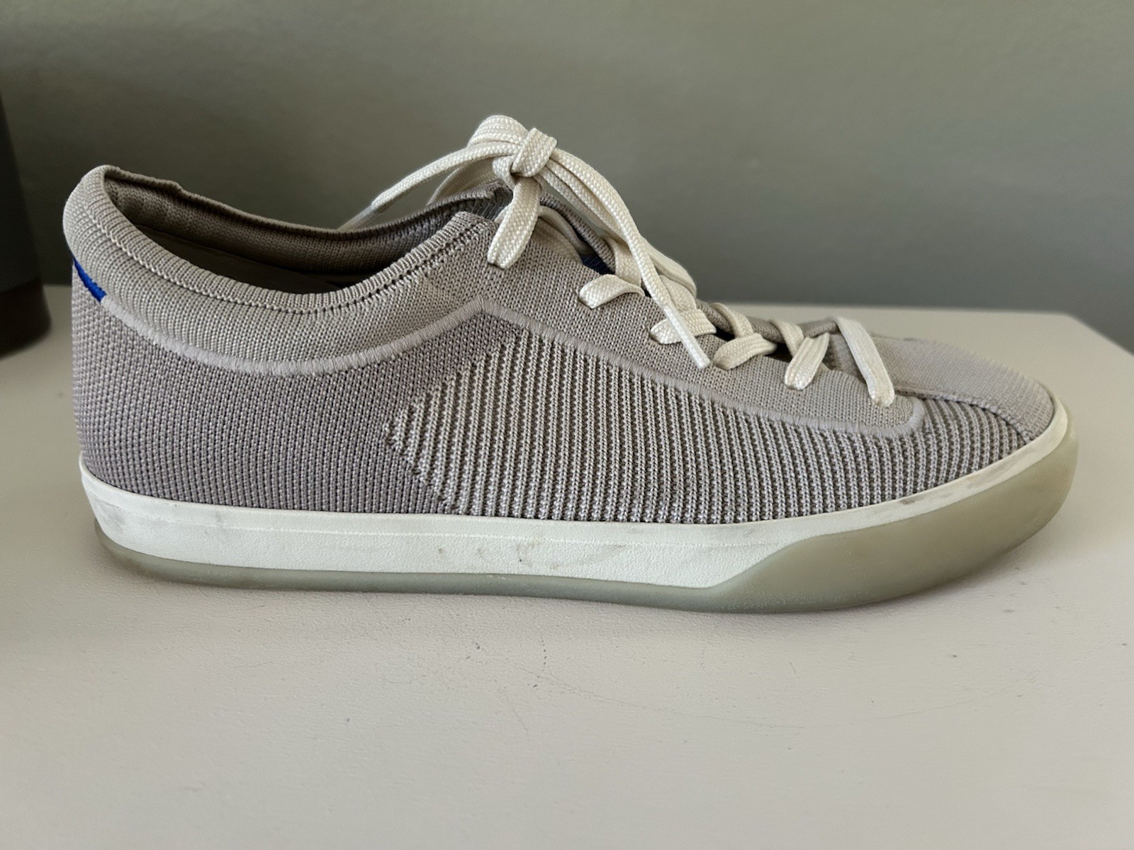 Rothy’s Women’s “The Lace Up” Sneaker Sz 10 Graige Color Comfort-Washable