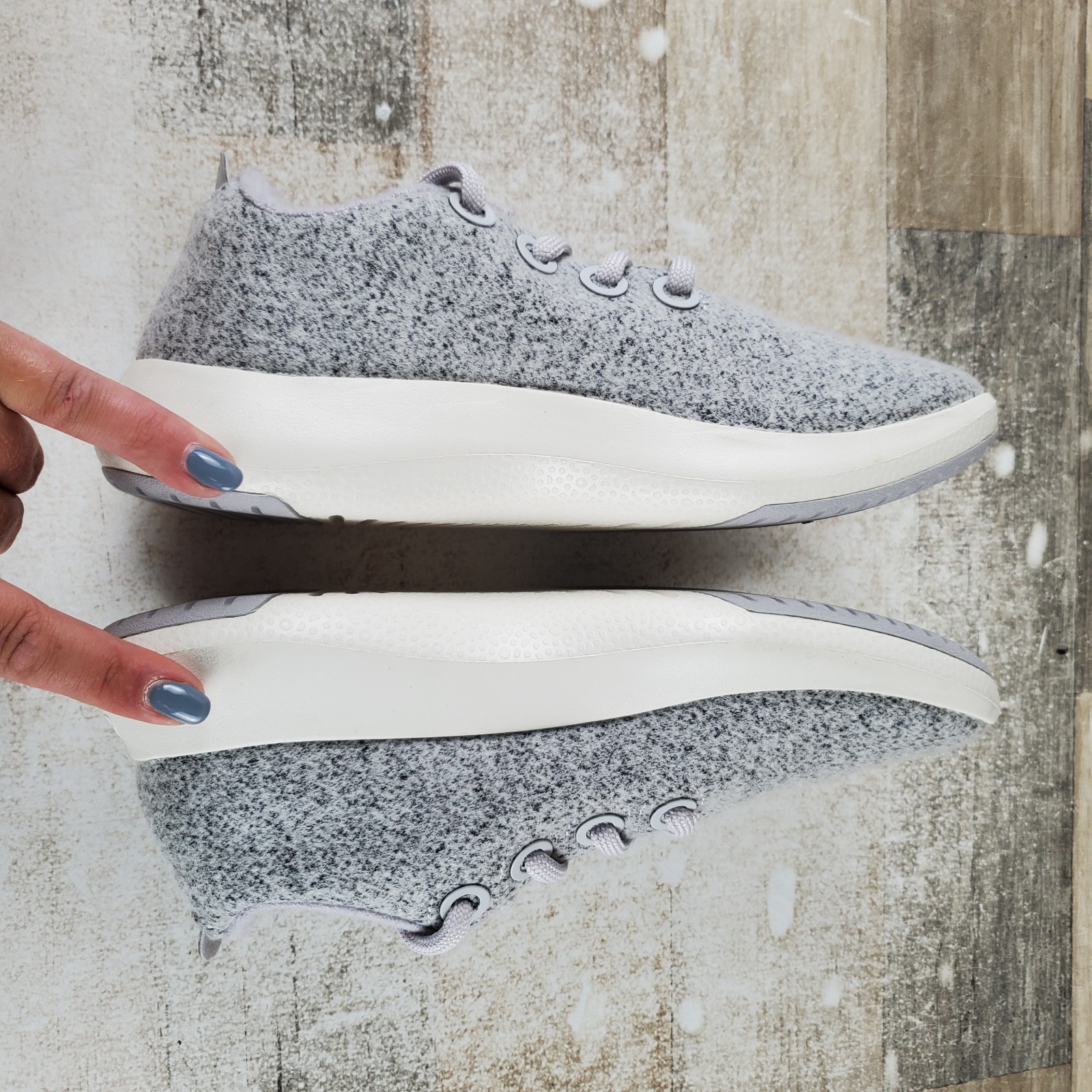 Allbirds Wool Runner Mizzles Womens Running Shoes Sz 9 Dark Gray Lace Up Sneaker