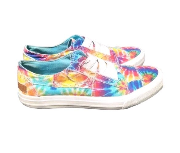 Blowfish $48 Malibu Summer Multi Colored Slip on Sneakers Sz 9