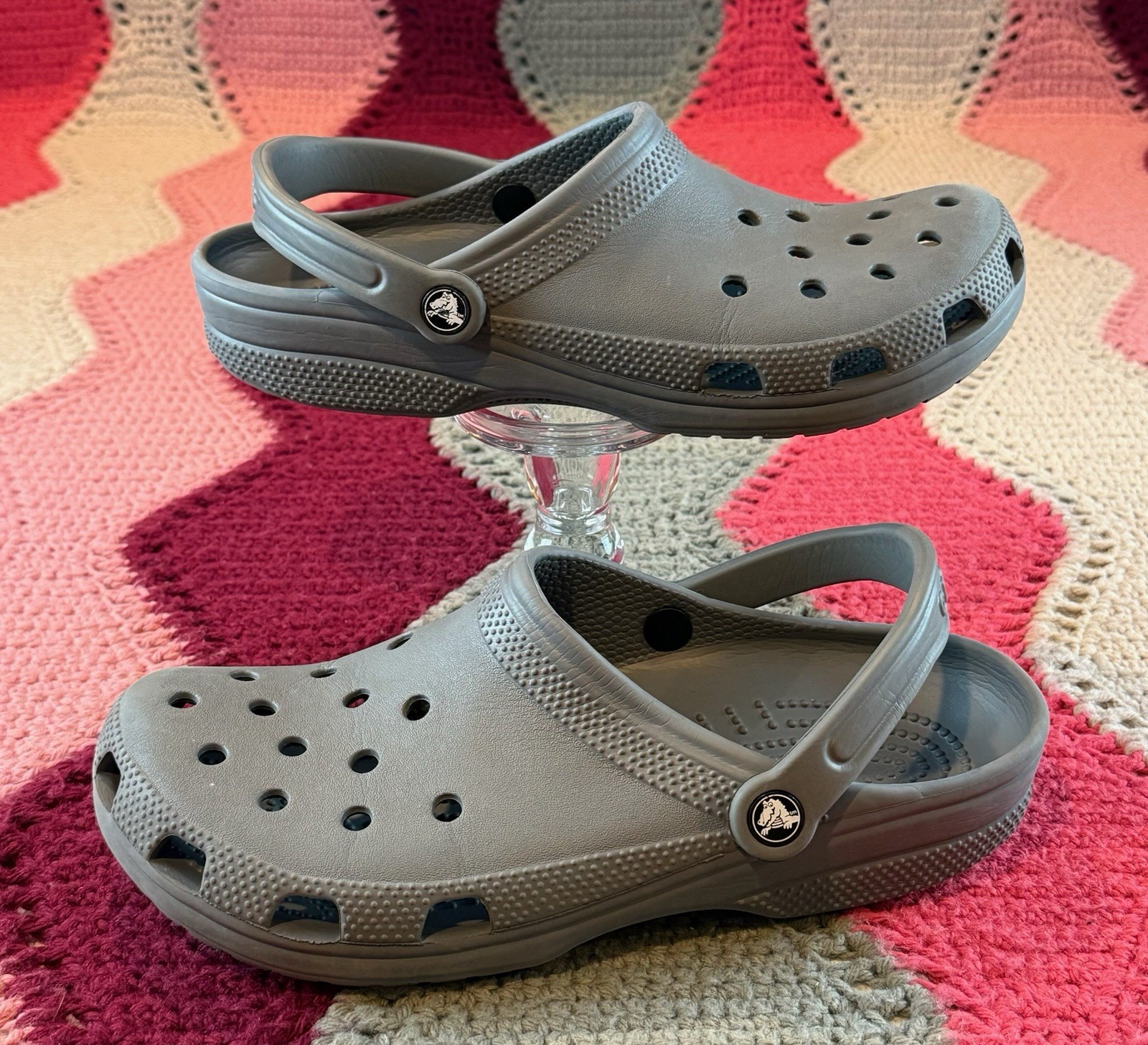 Crocs Unisex Adult Classic Clog Sandal Shoe Slate Grey Size Mens 9 Womens 11