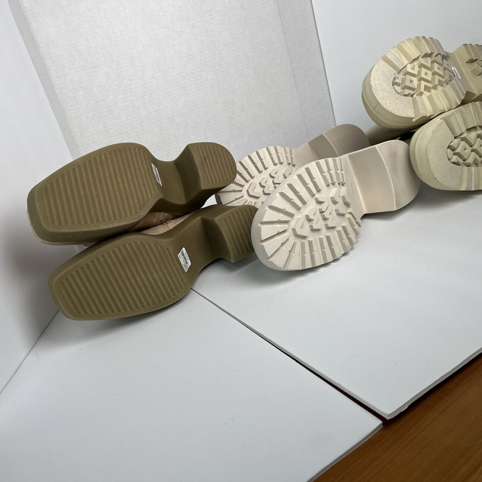 3 Pairs of Lane Bryant Shoes Womens 10W White Penny Loafer Platforms NEW UNWORN