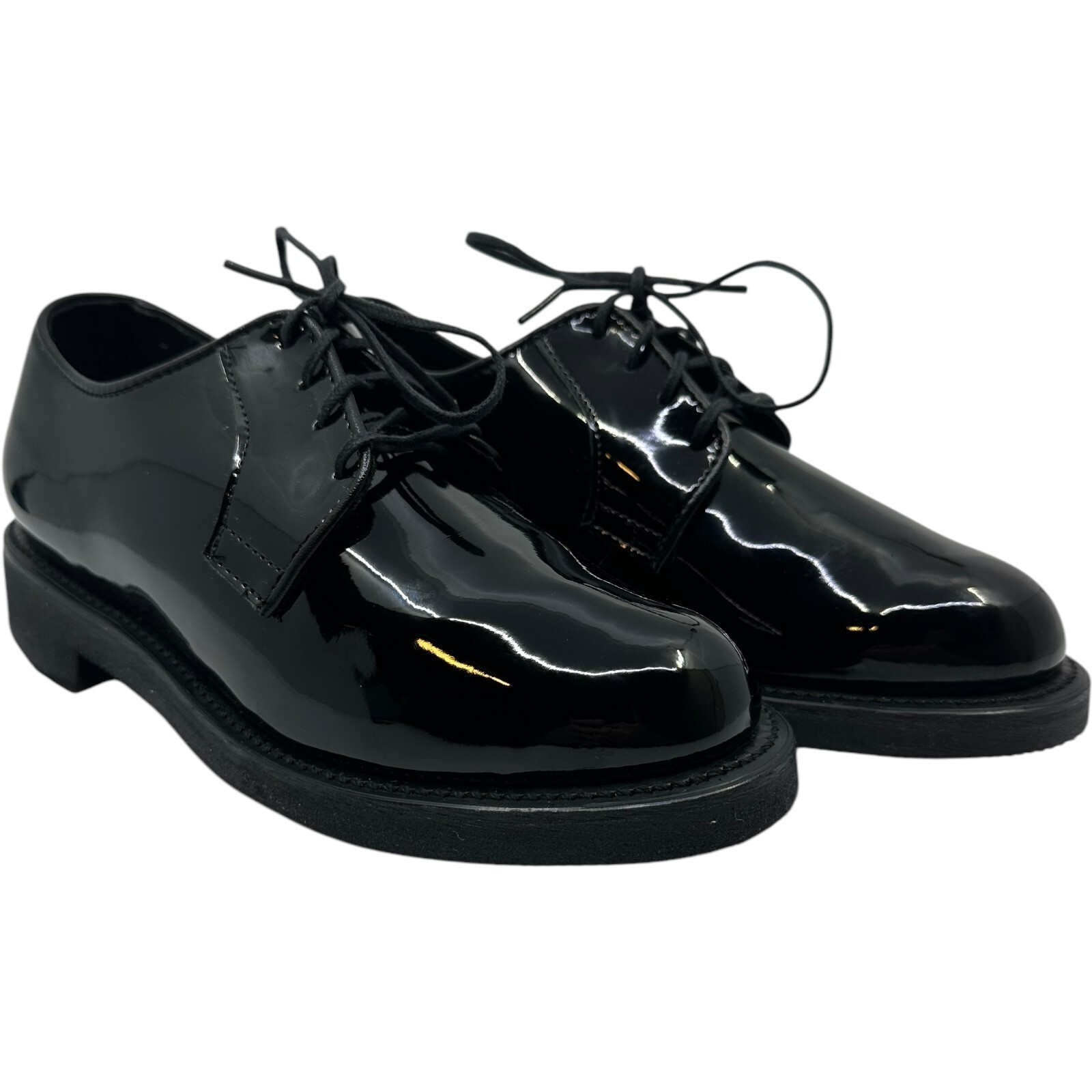 Thorogood Women Poromeric Uniform Oxford Dress Shoes Black Gloss Sz 9M 531-6103