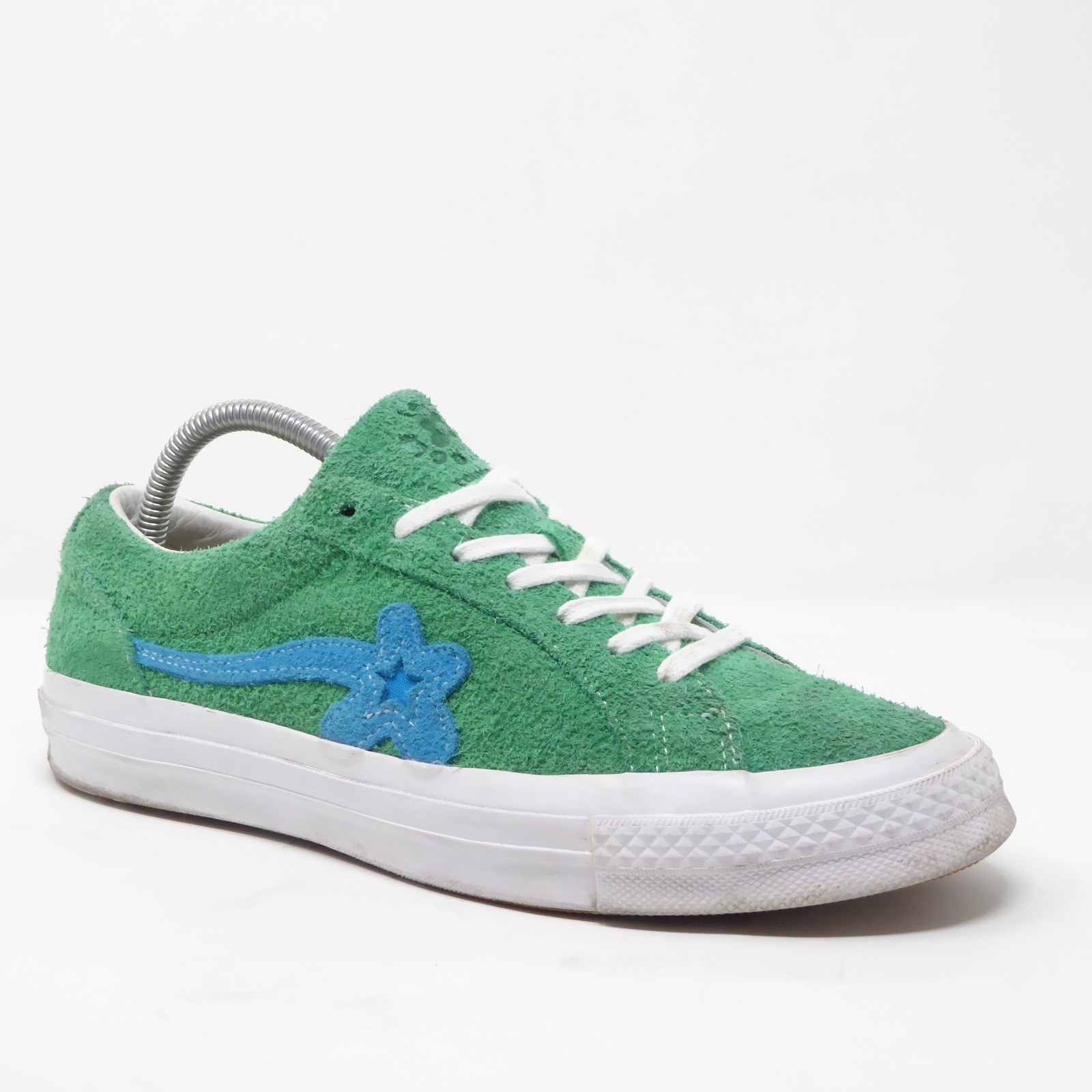 Converse Golf Le Fleur One Star Sneakers Shoes Suede Green Womens 9.5 Low Top