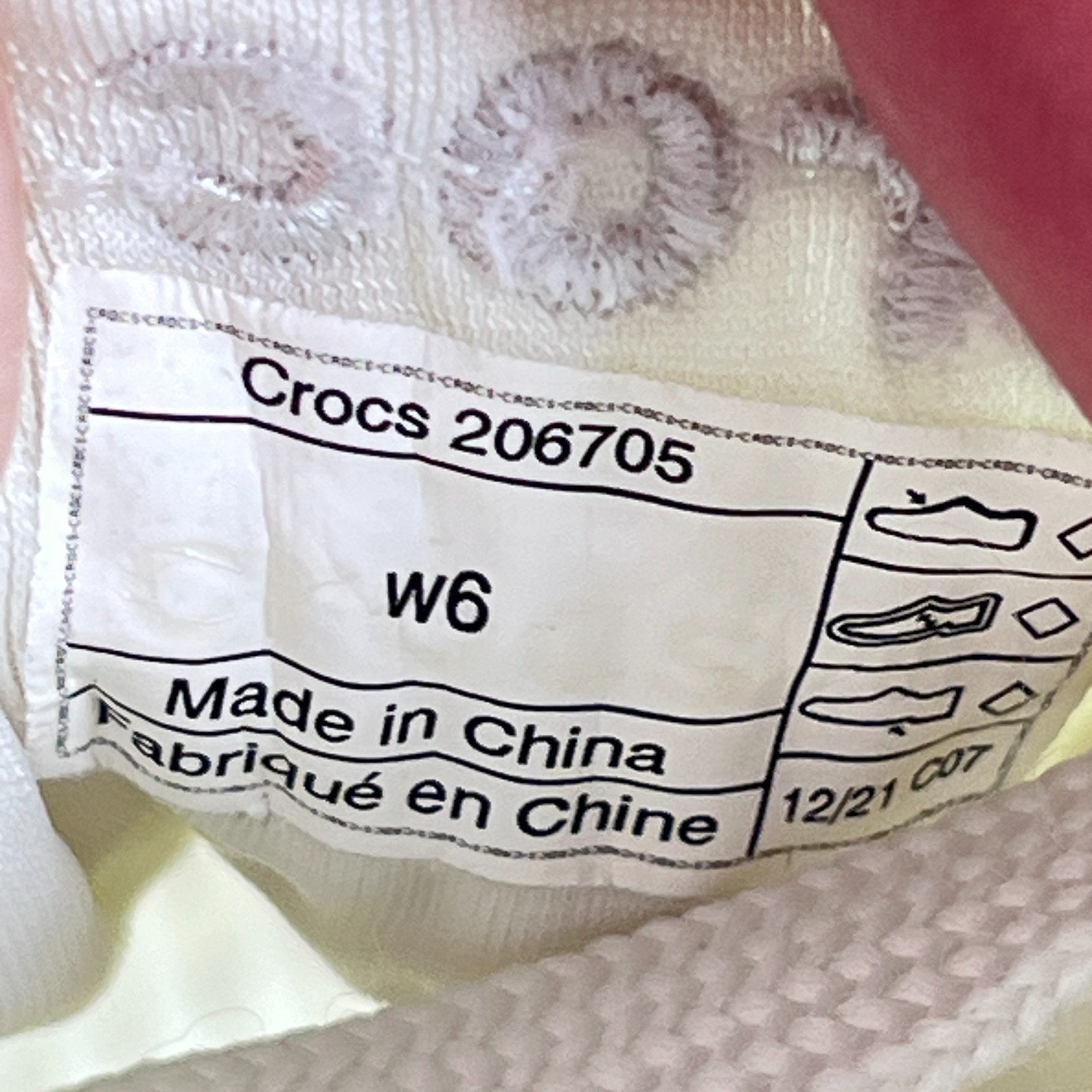 Crocs LiteRide 360 Pacer White Lightweight Casual Shoes 206705 Women’s Size 6