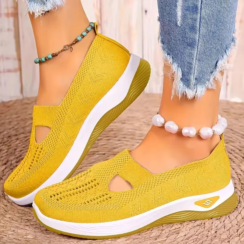 Women’s Breathable Slip On Sneakers Lightweight Orthopedic Summer Walking Shoes