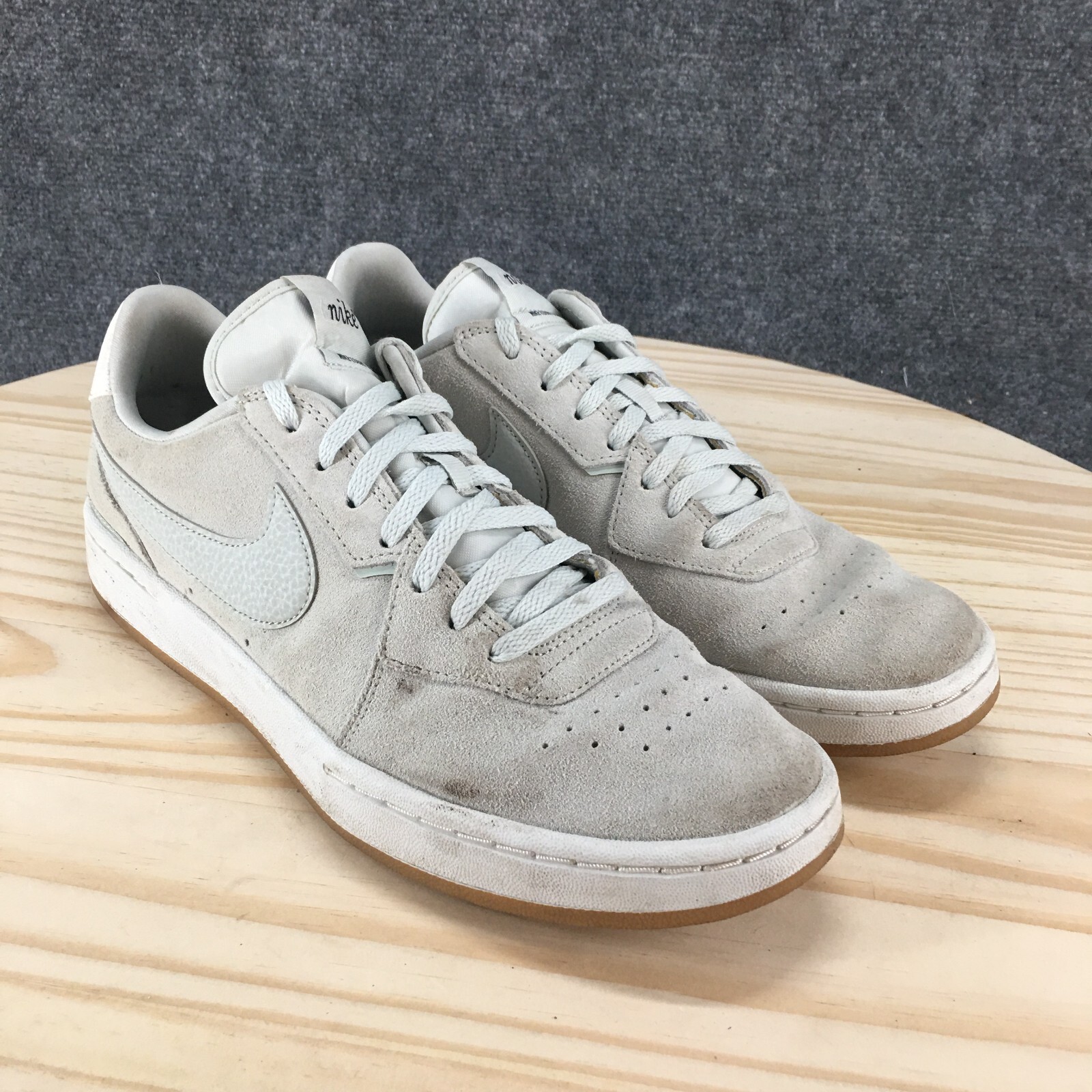 Nike Shoes Womens 10 Court Blanc Sneakers Gray Lace Up Low Top Casual CK6533-001