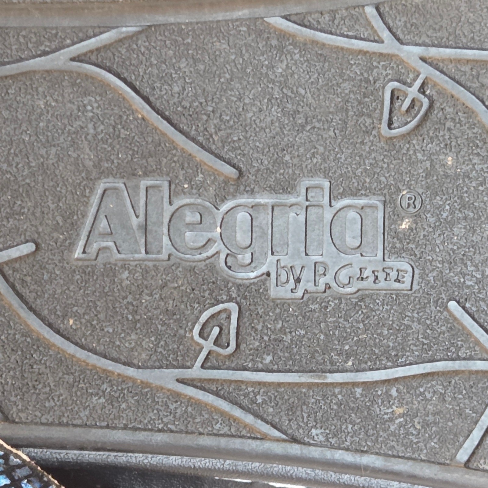 Alegria by PG Lite Freesia Clogs, Sandals, or Mules Metallic Peacock Blue sz 42