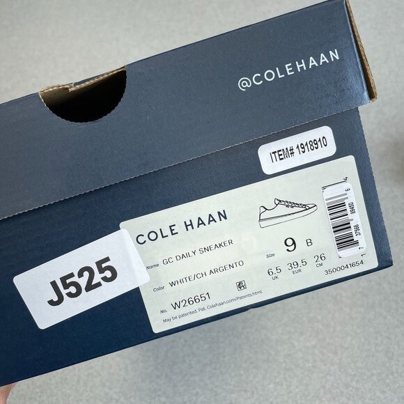 NEW Cole Haan Women’s 9B Grand Crosscourt II Sneakers White Leather Casual Shoes