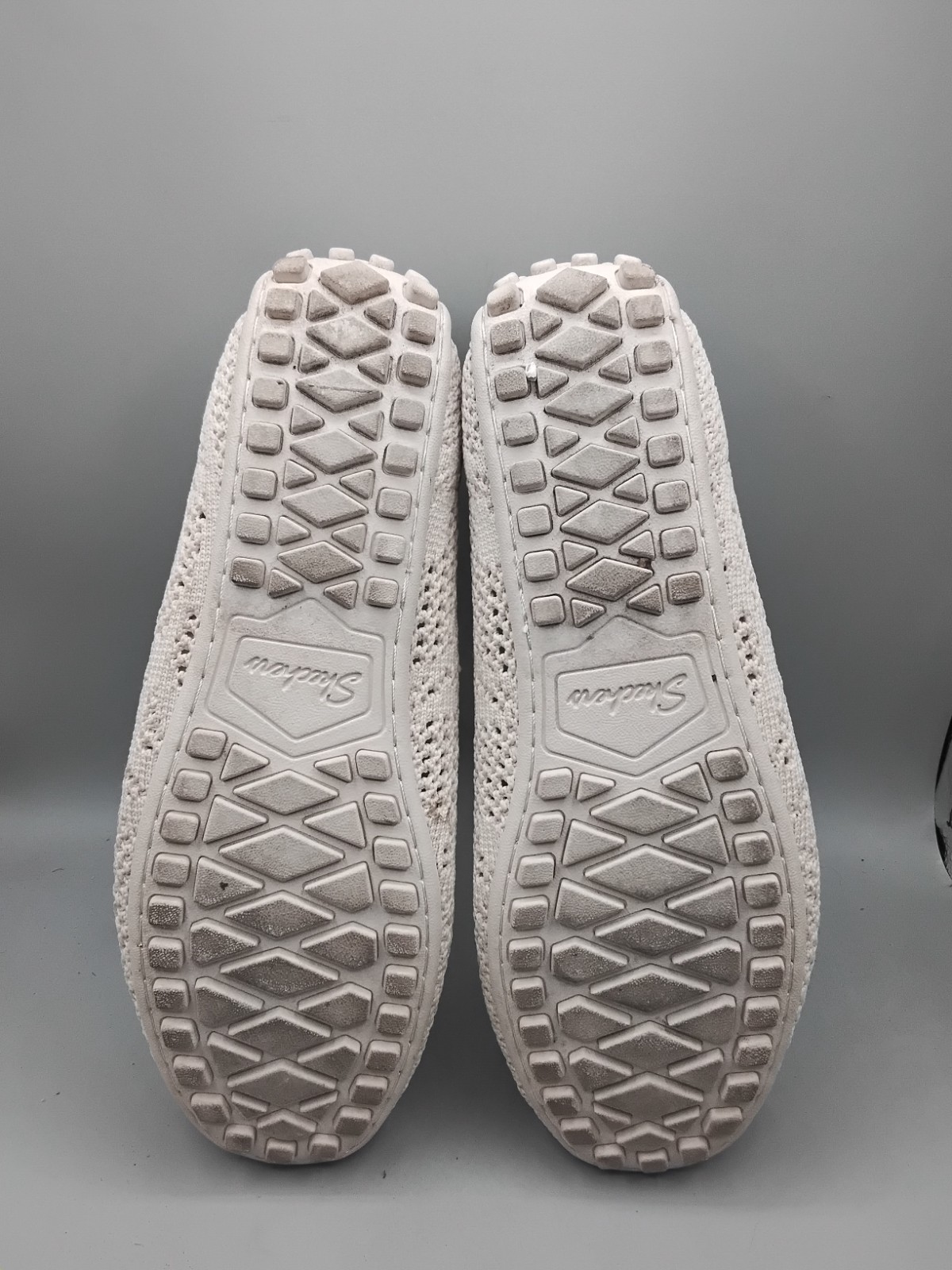 Skechers Cleo Driver Recycled Vegan Knit Crochet Loafers 6M Natural A162