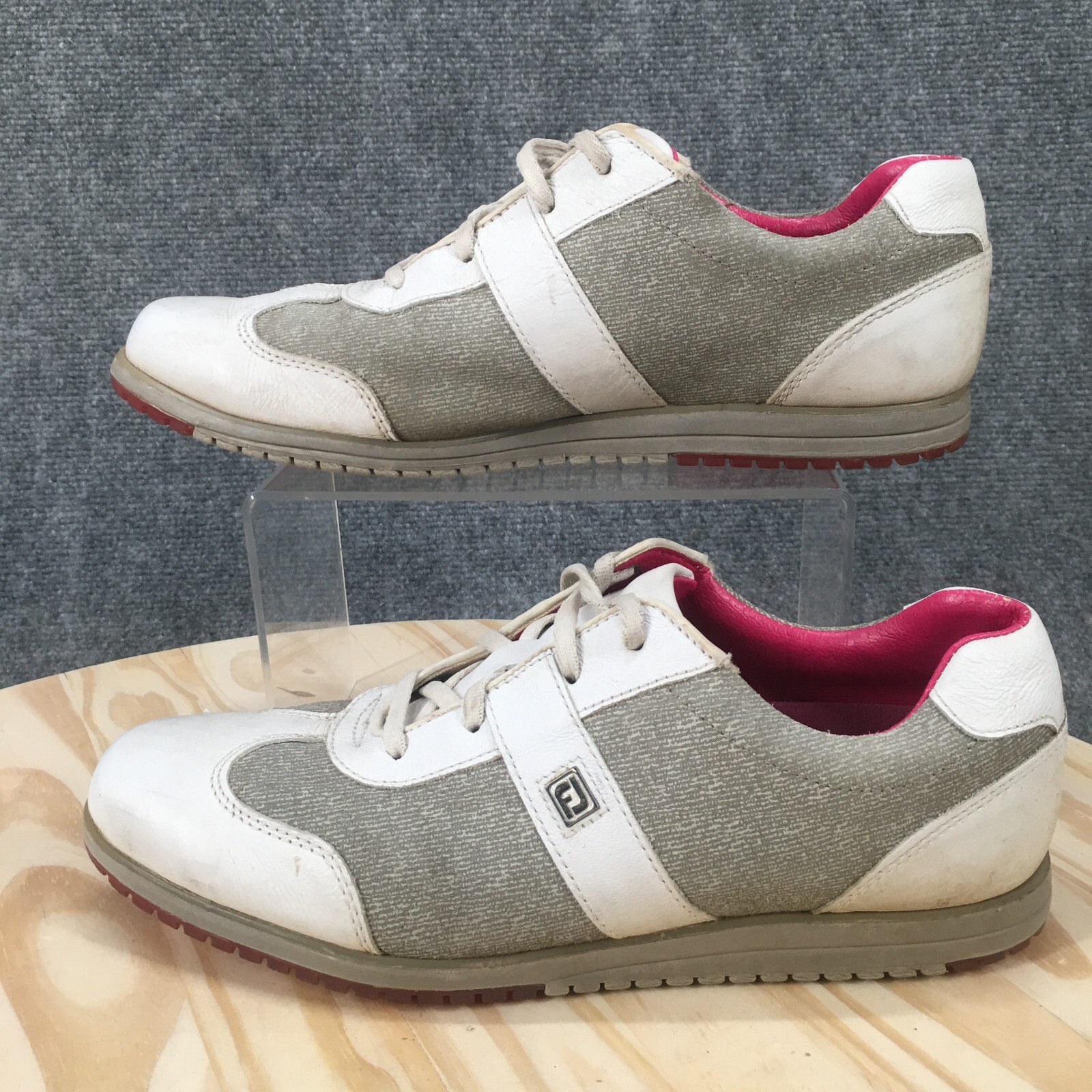 Footjoy Shoes Womens 8.5 M Casual Collection Golf Sneakers White Lace Up 97717