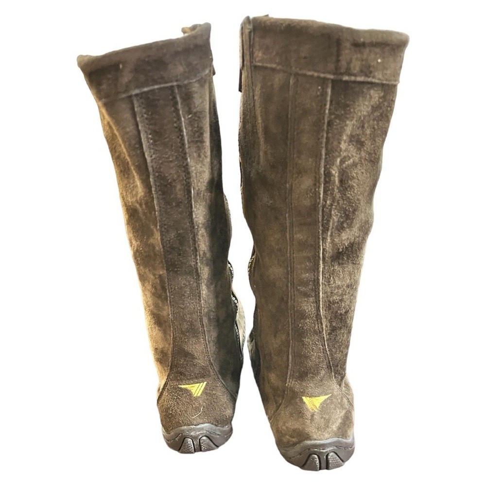 New Gola Suede Mid- Calf Boots , Side Zip, Black or Brown in Multiple Sizes