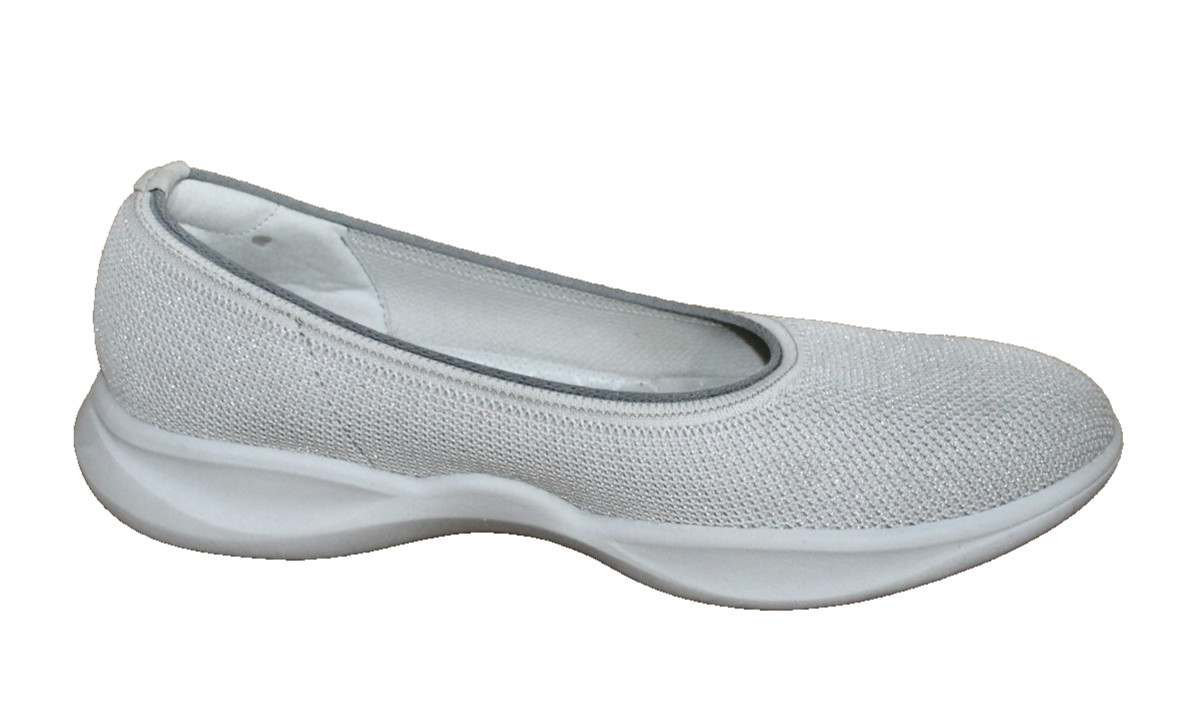 VIVAIA Izabel Walker Pro Hybrid Ballet Flats Women Size 8.5 Metallic Diamond