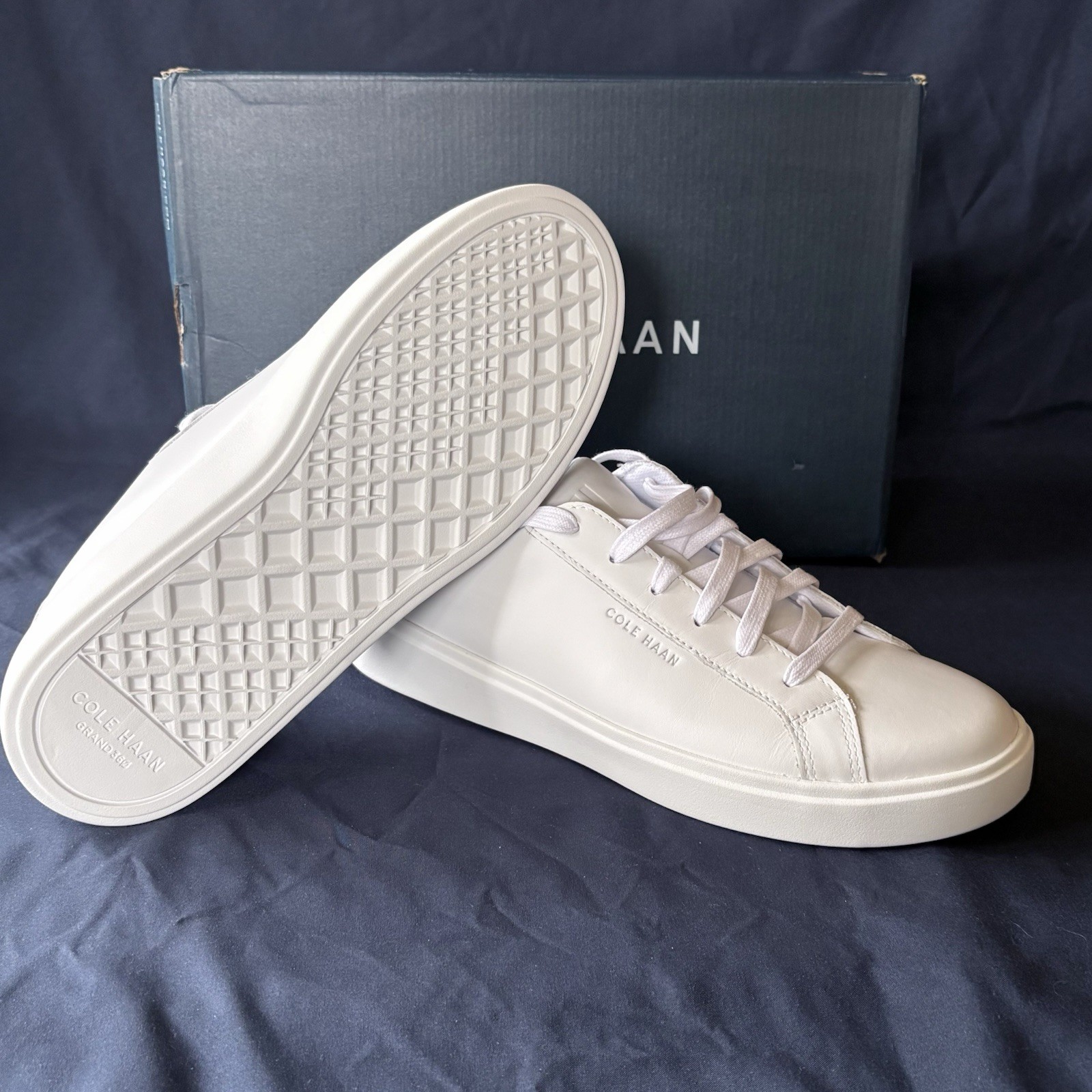 COLE HAAN Grand Crosscourt Daily Court Sneakers Womens White Sz. 10 NEW IN BOX