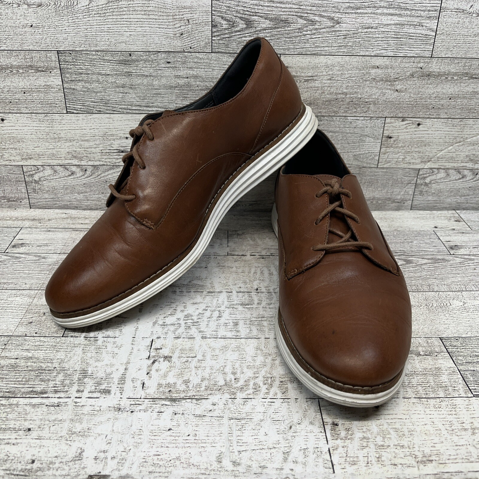 Cole Haan Original Grand Brown Leather Oxford Shoes W15292 Women Size 9.5B