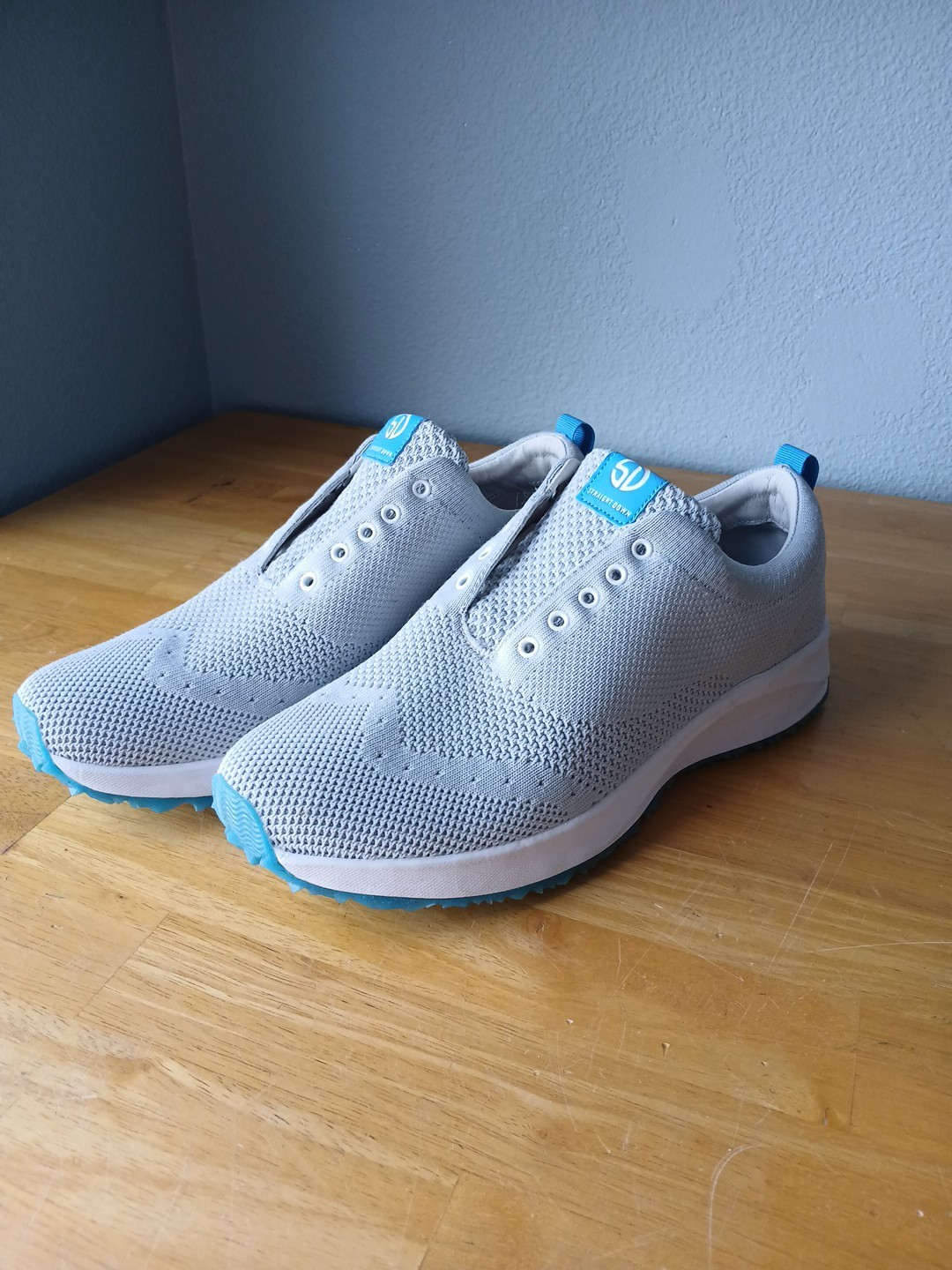 Straight Down Grey Mesh Womens Golf Shoes Size 9